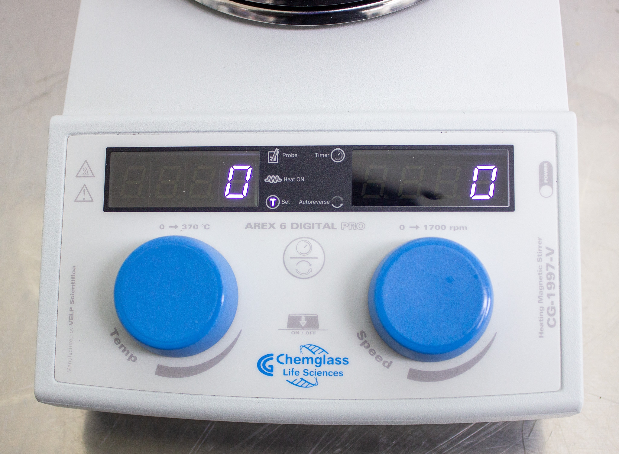 Velp AREX 6 Digital Heating Magnetic Stirrer Room to 370C 30-1700RPM Used