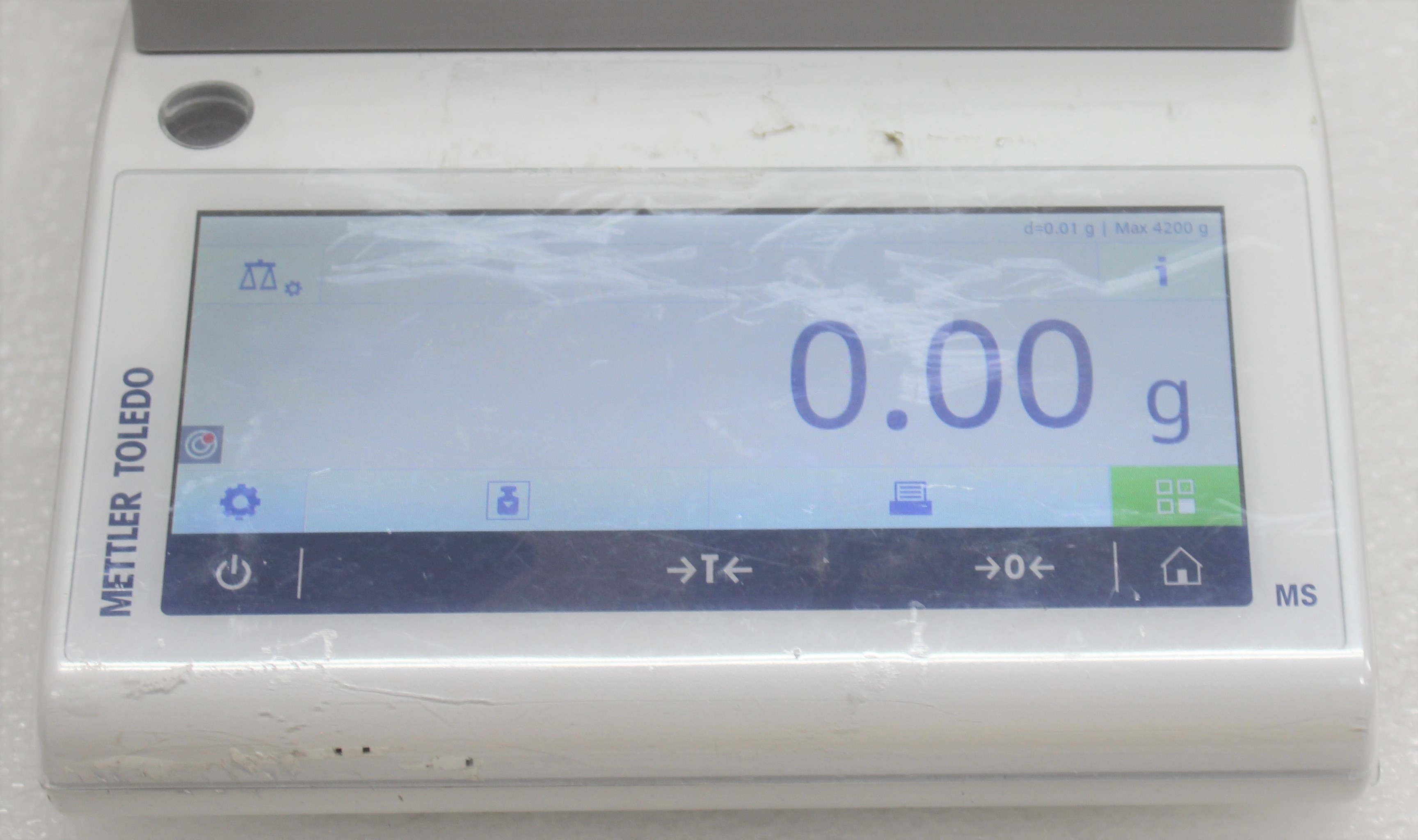 Mettler Toledo MS4002TS Balance Precision High-Capacity 4200g Used Turnkey