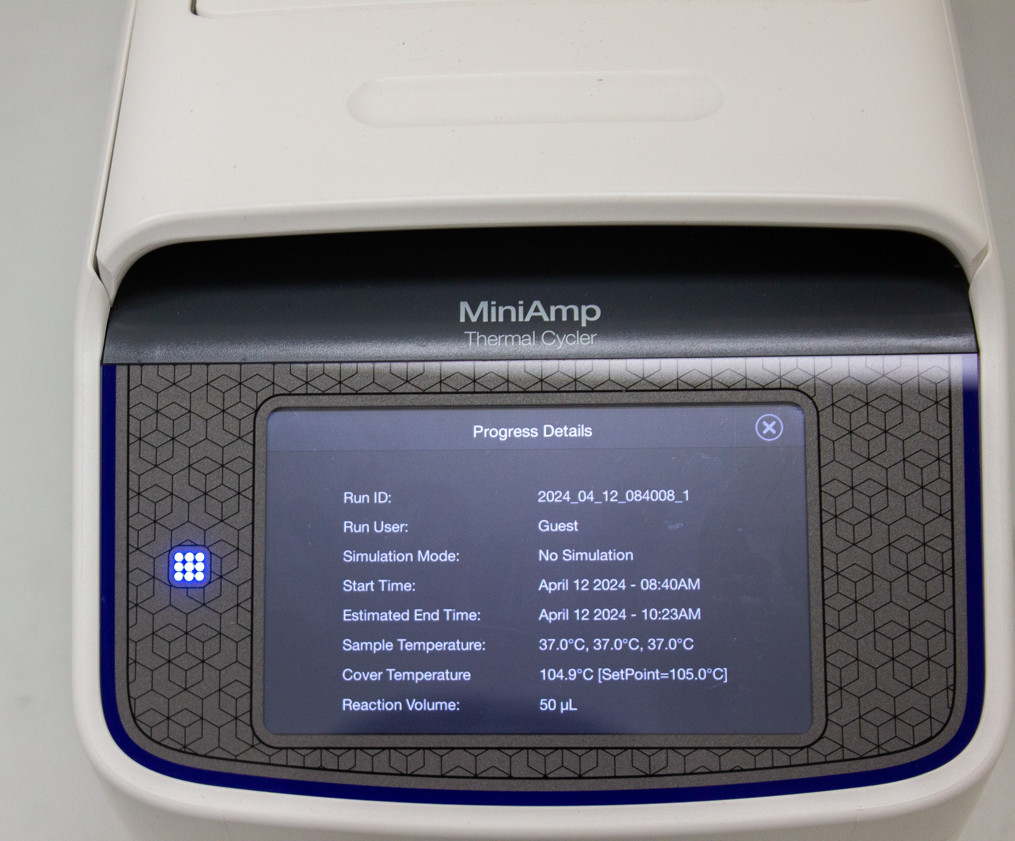 ABI MiniAmp Thermal Cycler Thermal Range 0C-100C 96-Well Fast Reaction