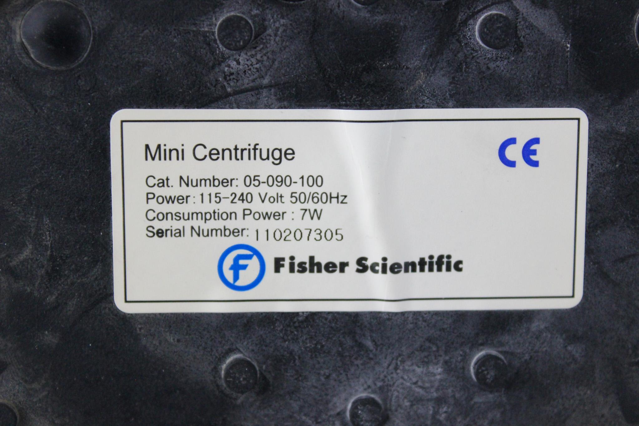 Fisher Scientific Mini Centrifuge cat: 05-090-100 6000 RPM Centrifugation