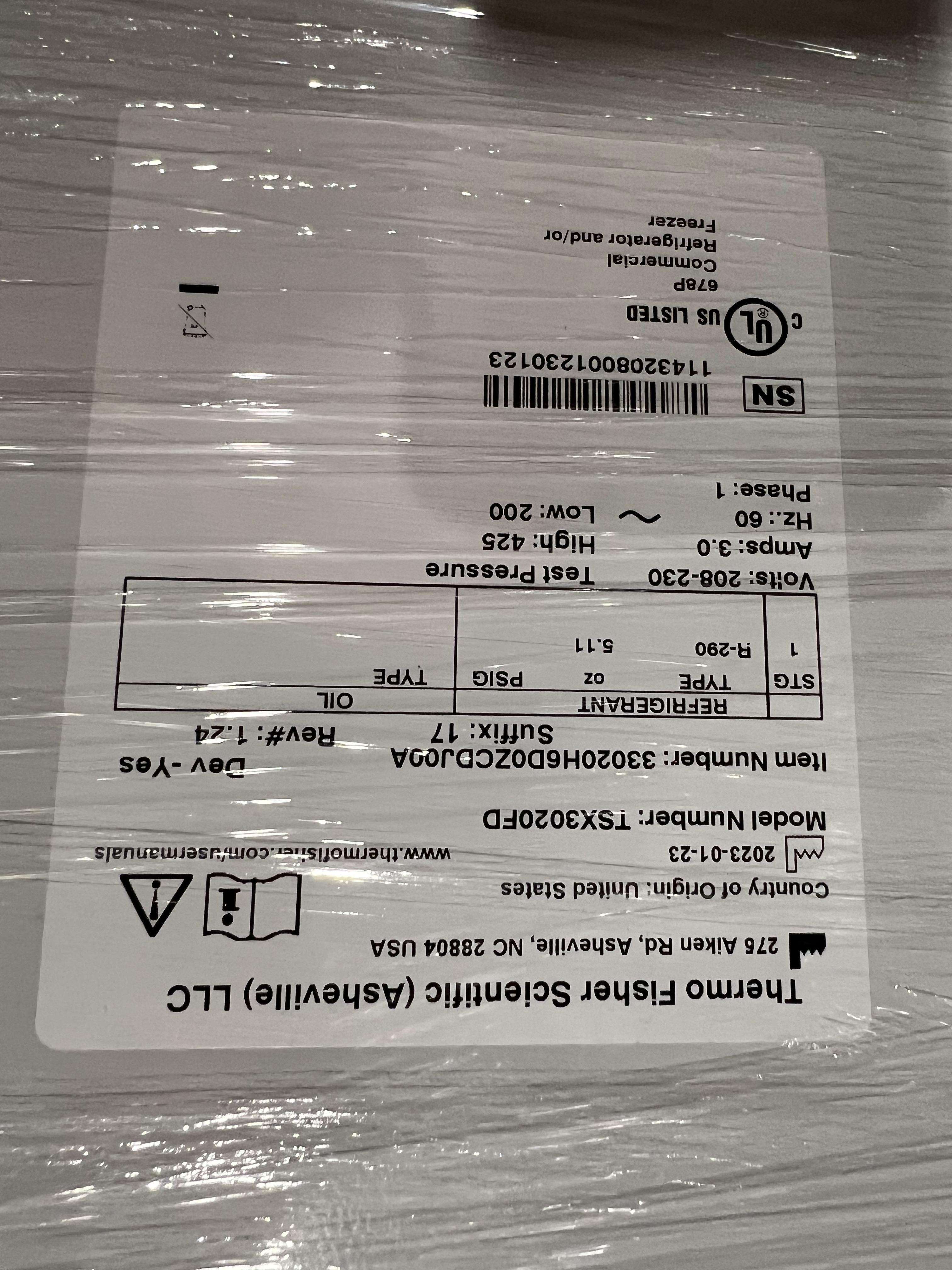 Thermo TSX3020FD Freezer Cold Storage 29.2cu ft -35C to -15C Energy Efficient