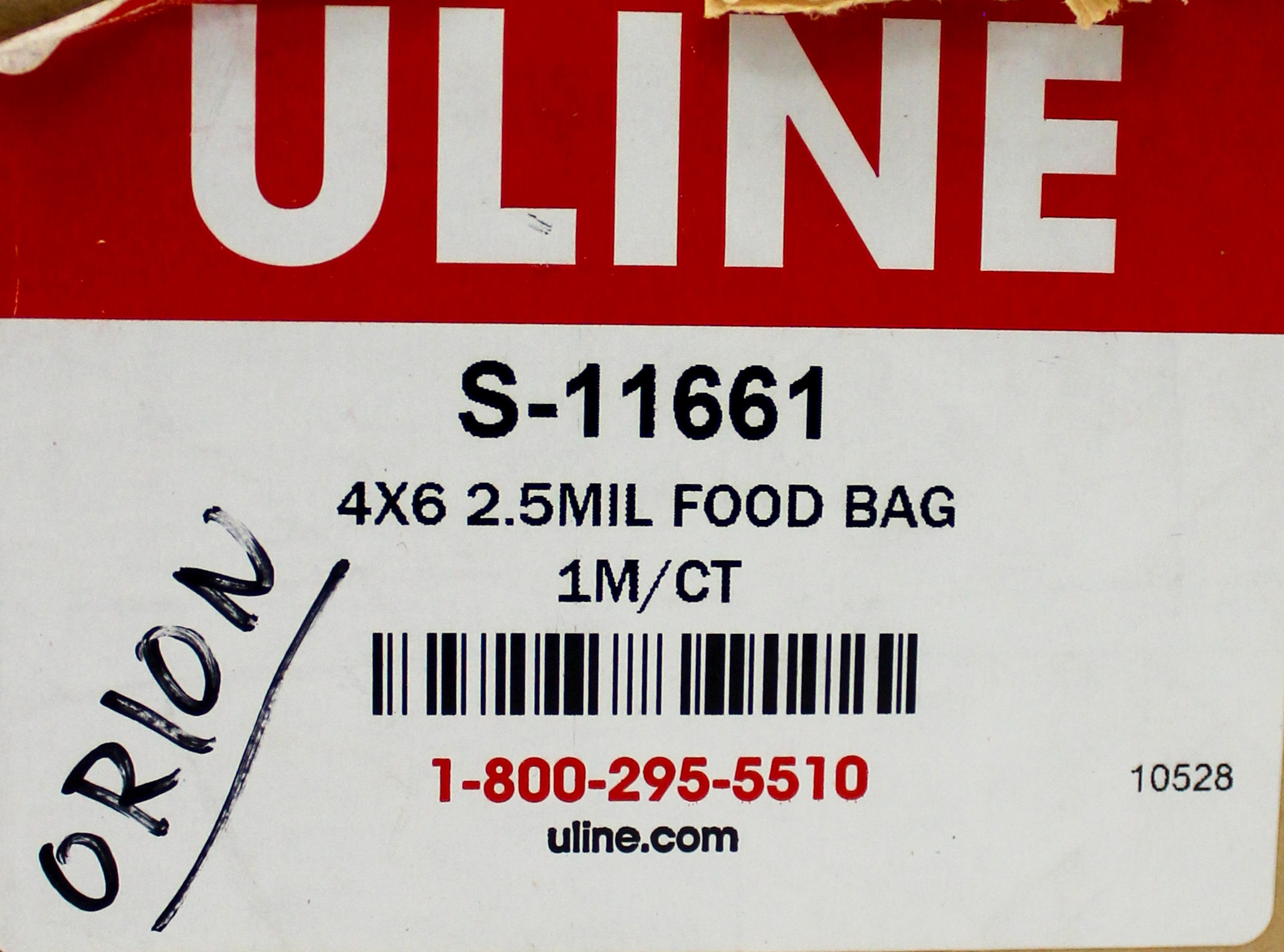 Uline S-11661 Bags Food Metalized Moisture Protection 4x6 1000 Count