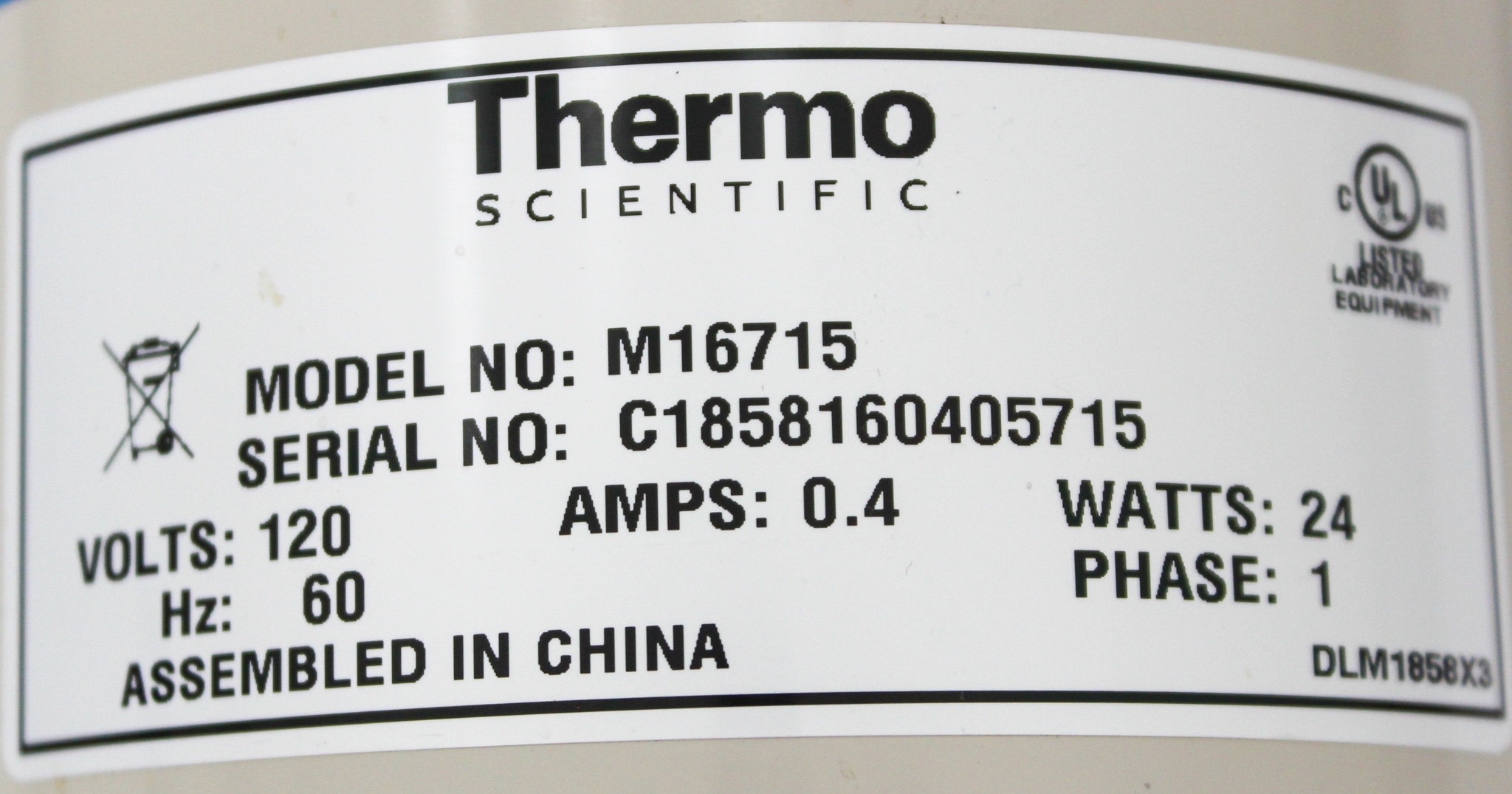 Thermo Scientific M16715 Vortex Mixer - 3000 RPM, Touch & Continuous Modes