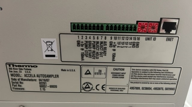 Thermo Accela HPLC System PDA Detector Autosampler Lab Equipment