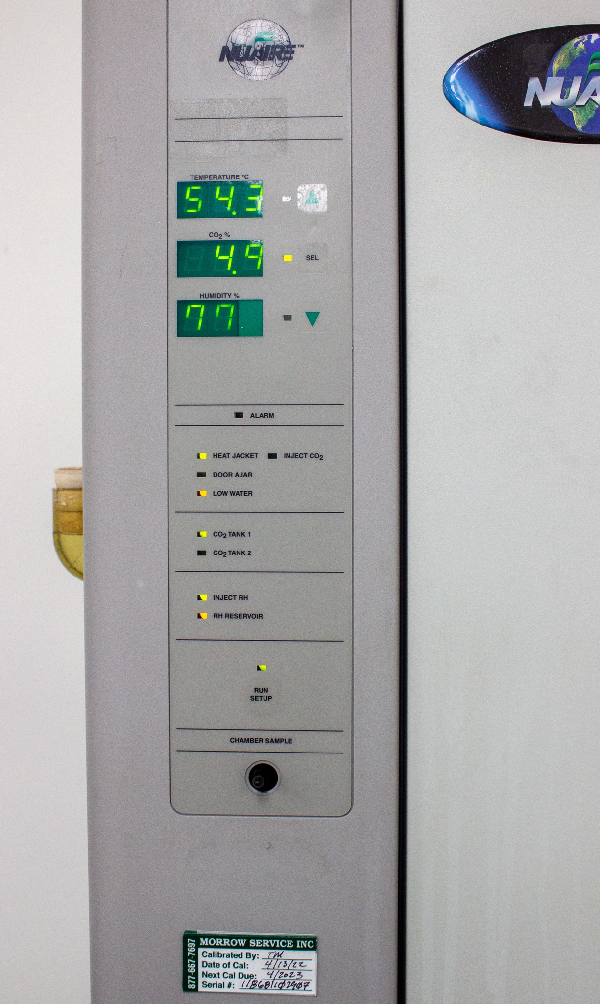 NuAire NU-4850 CO2 Incubator with 20 Gallon Water Jacket Used VG Condition