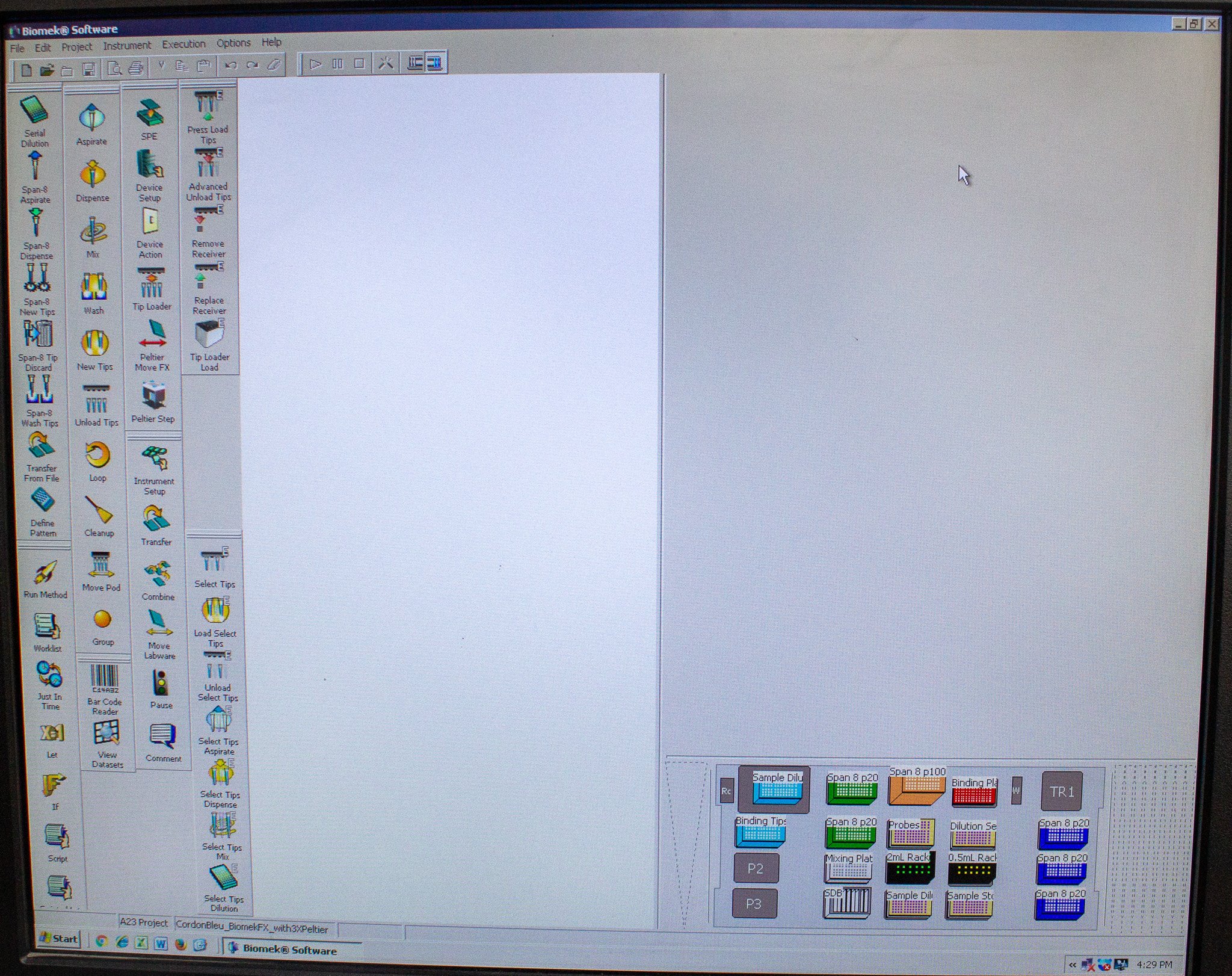 Beckman Biomek FX Automated Liquid Handler System 96 Head Span 8 120V 220V