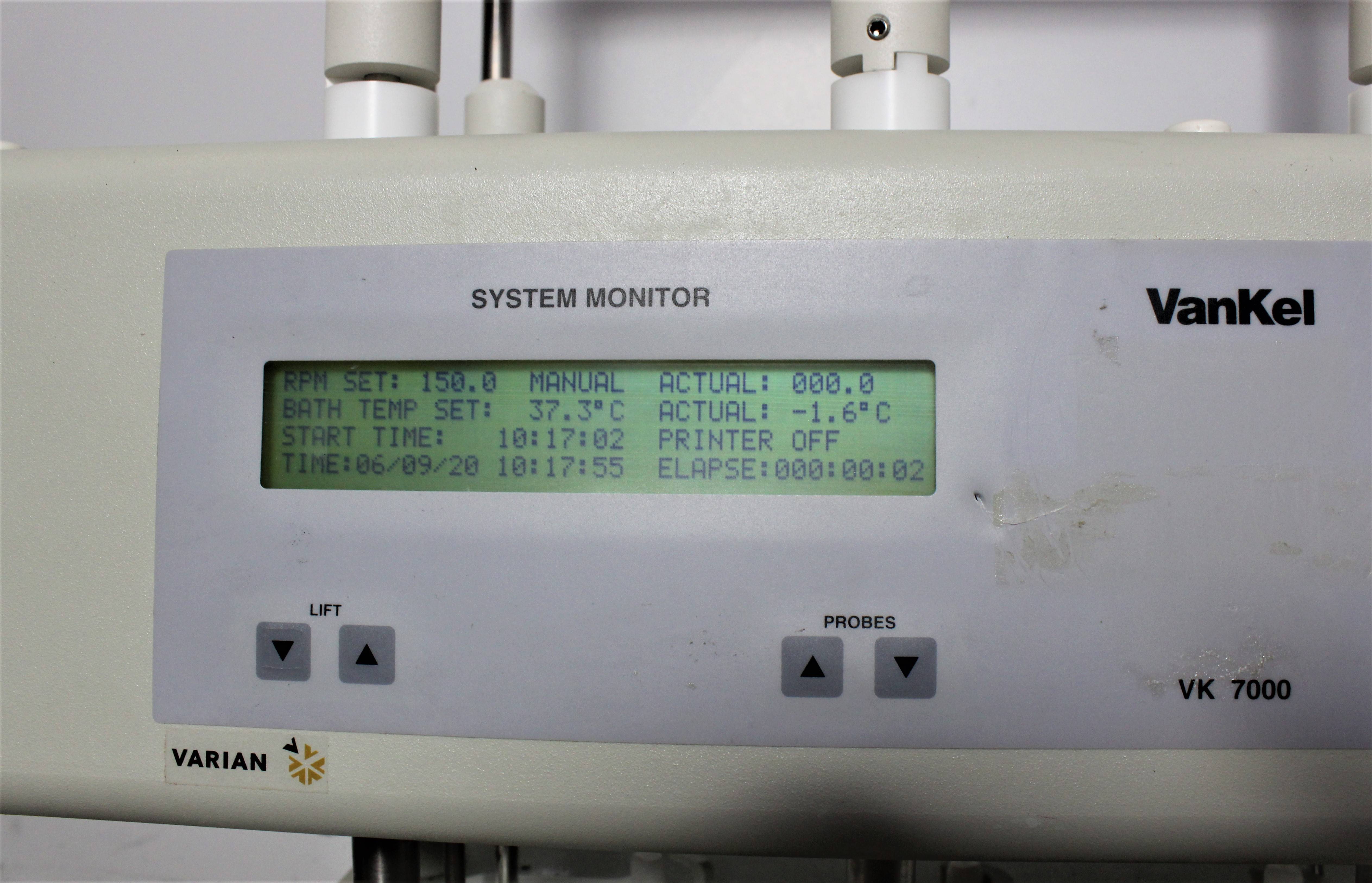 VanKel VK 7000 Dissolution System 120V 60Hz 10-1200 Model w/ Printer