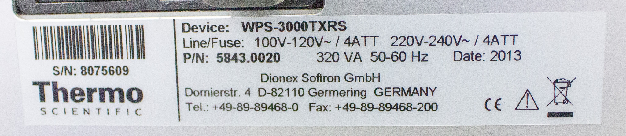 Thermo Dionex UltiMate 3000 HPLC System Rapid Autosampler High Throughput