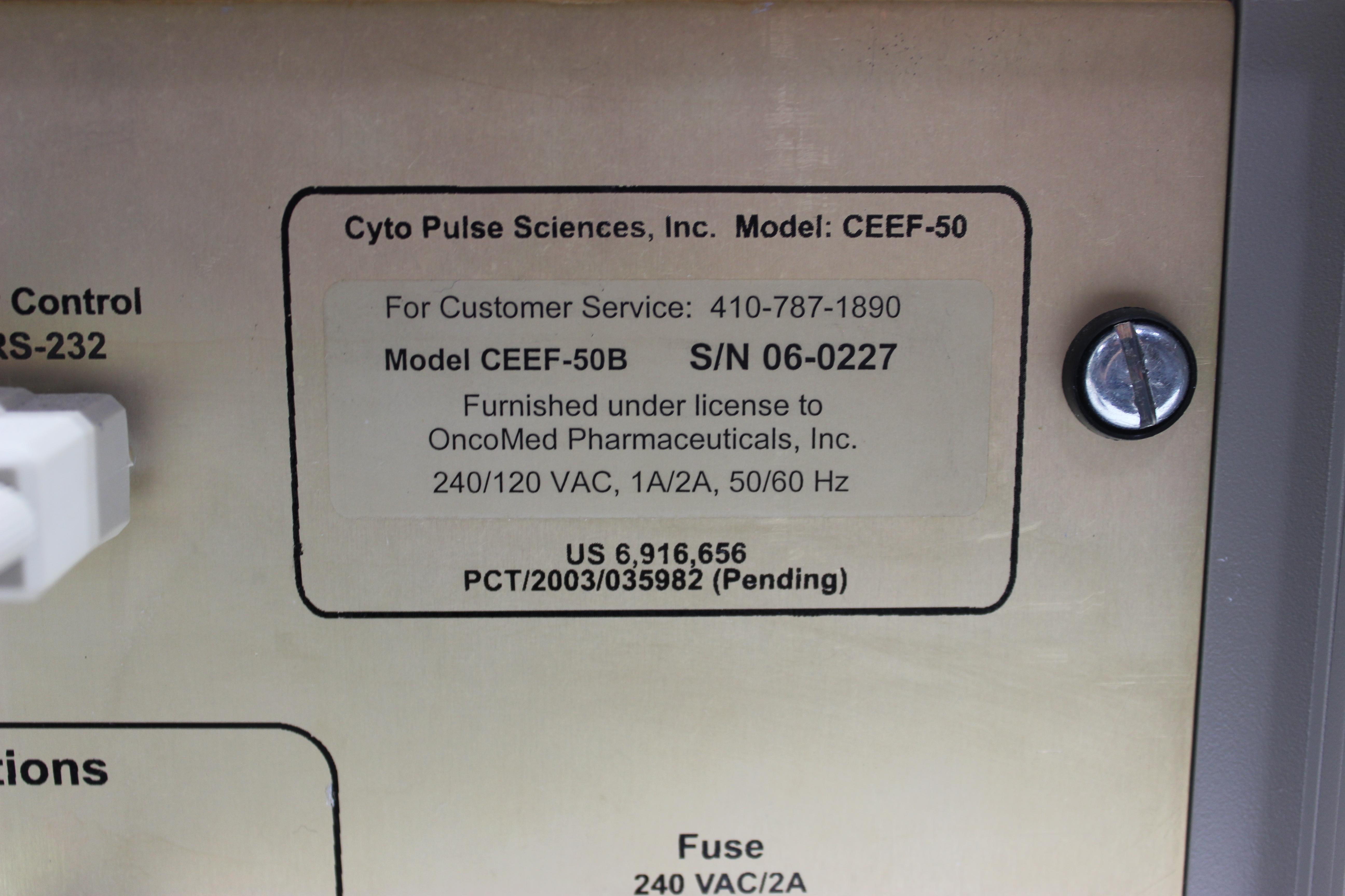 Cyto Pulse CEEF-50 Electrofusion High Volume Commercial System Functional