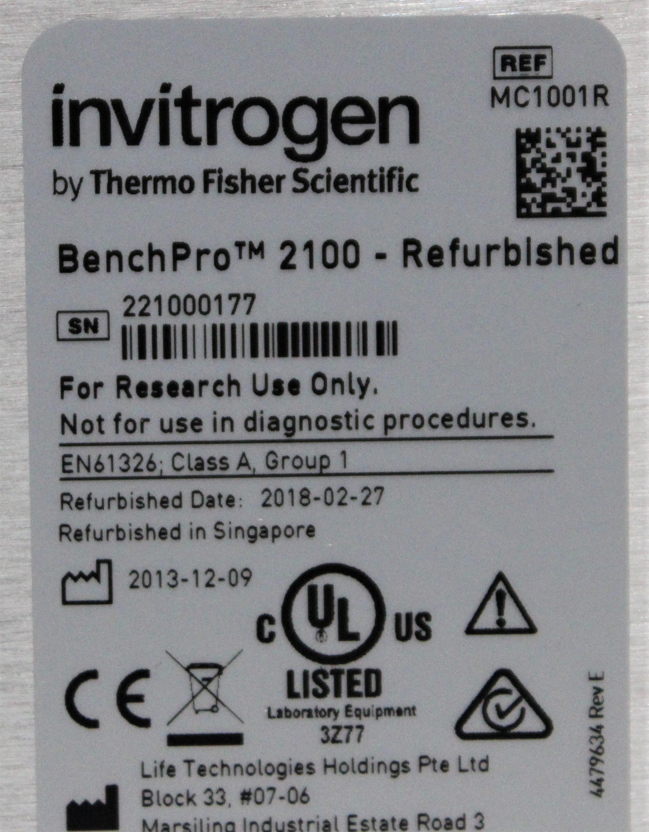Invitrogen MC1001R BenchPro Plasmid Purification High Yield 90 Min Auto DNA