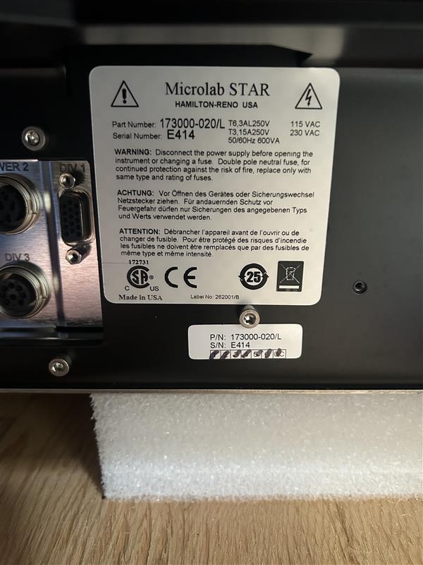 Hamilton Microlab Star Automated Liquid Handler High-Throughput Pipetting