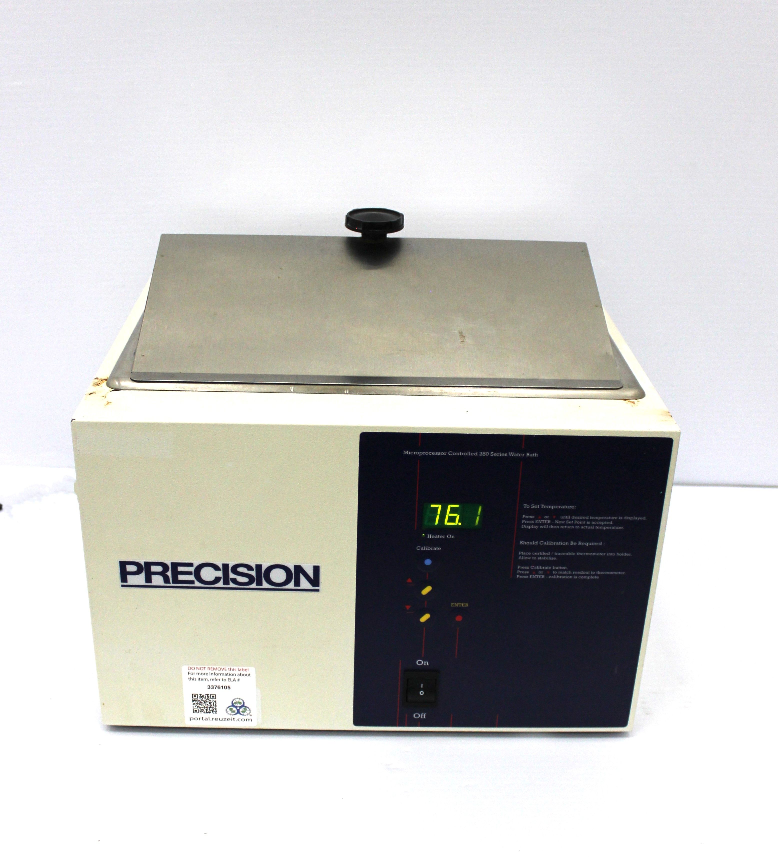Precision Microprocessor Controlled 280 Series Water Bath 3 Gallon Digital PID