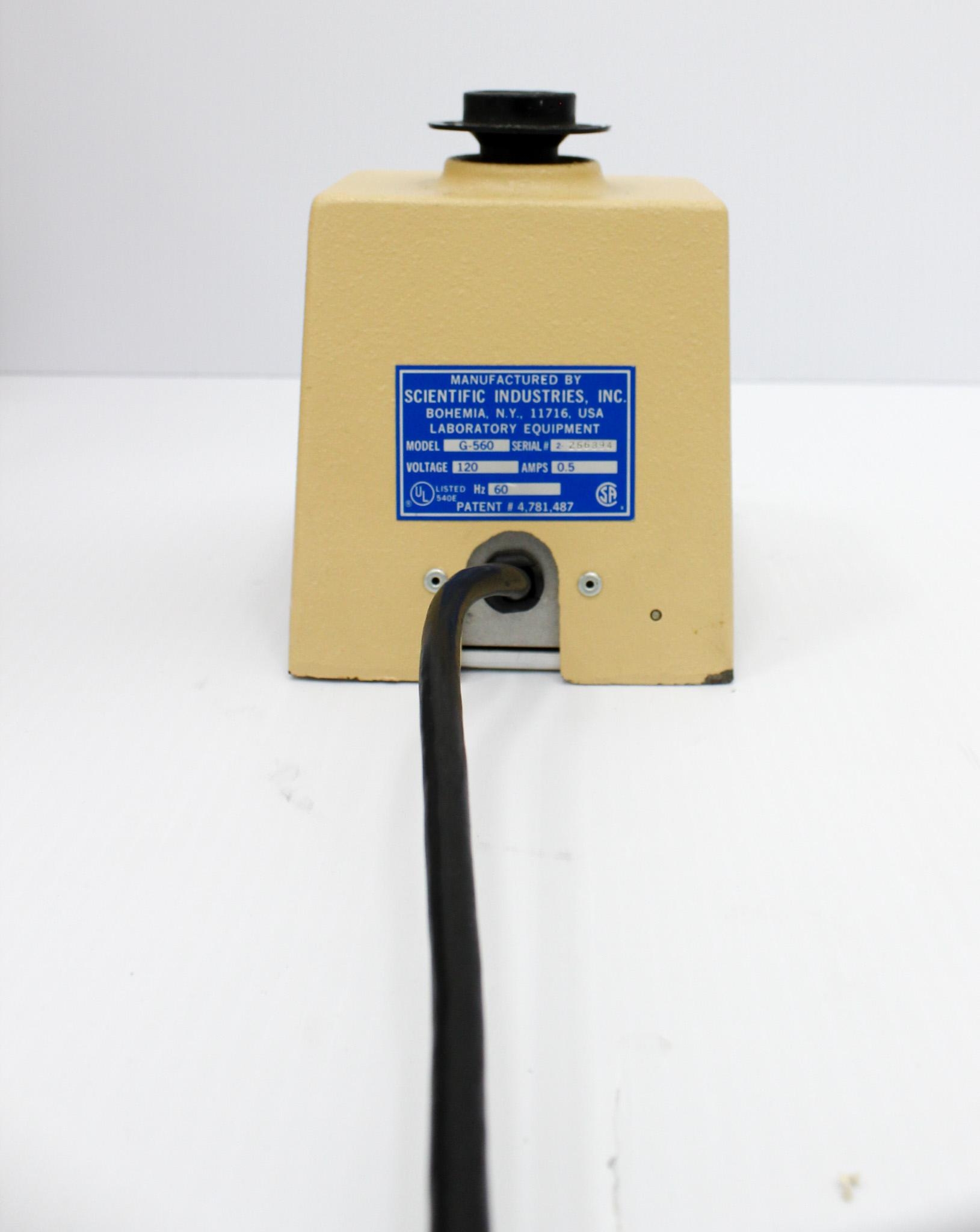 Sci Instruments G-560 Vortexer Small Benchtop Manual Speed Control 3200 RPM