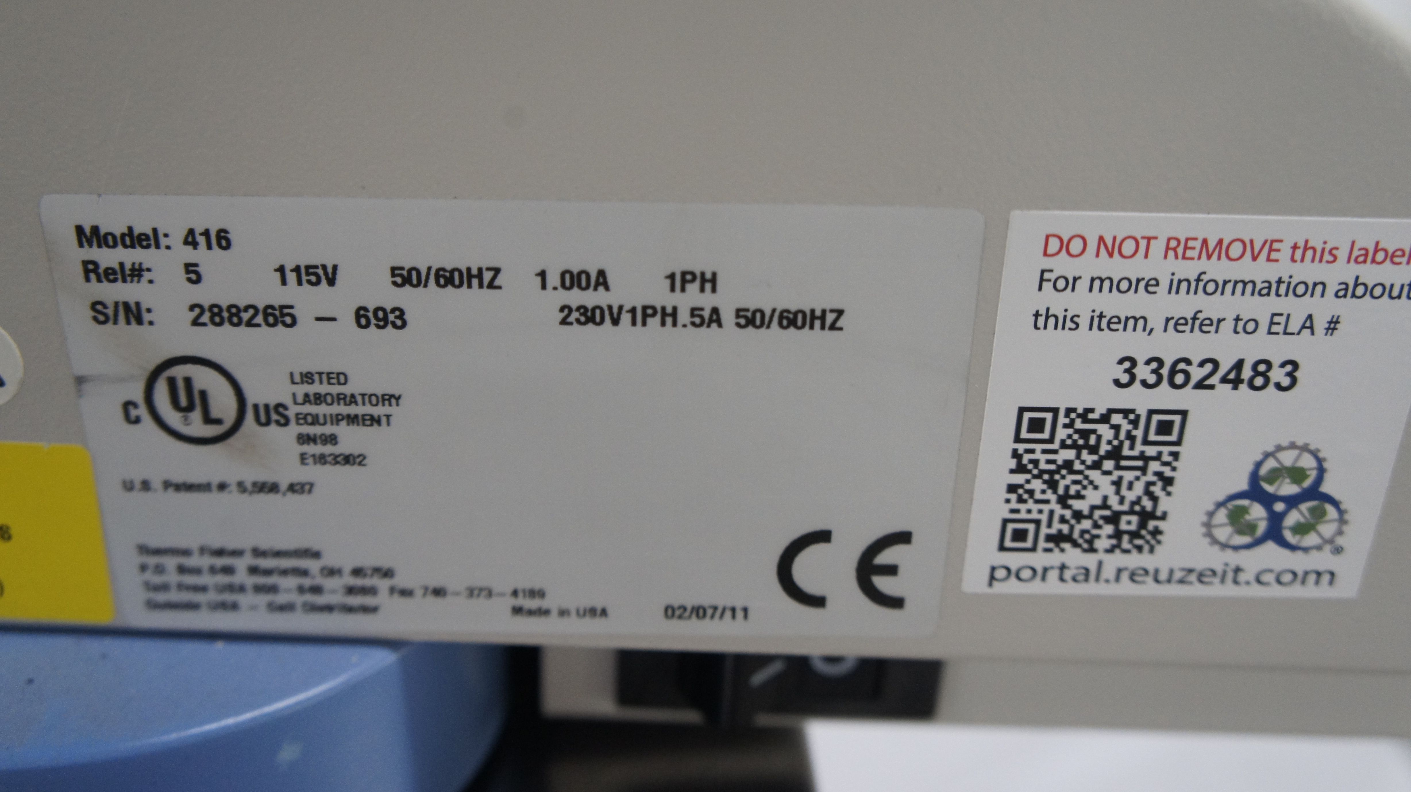 Thermo 416 Orbital Shaker Lab Bench 4-40C Temperature Durable Stable