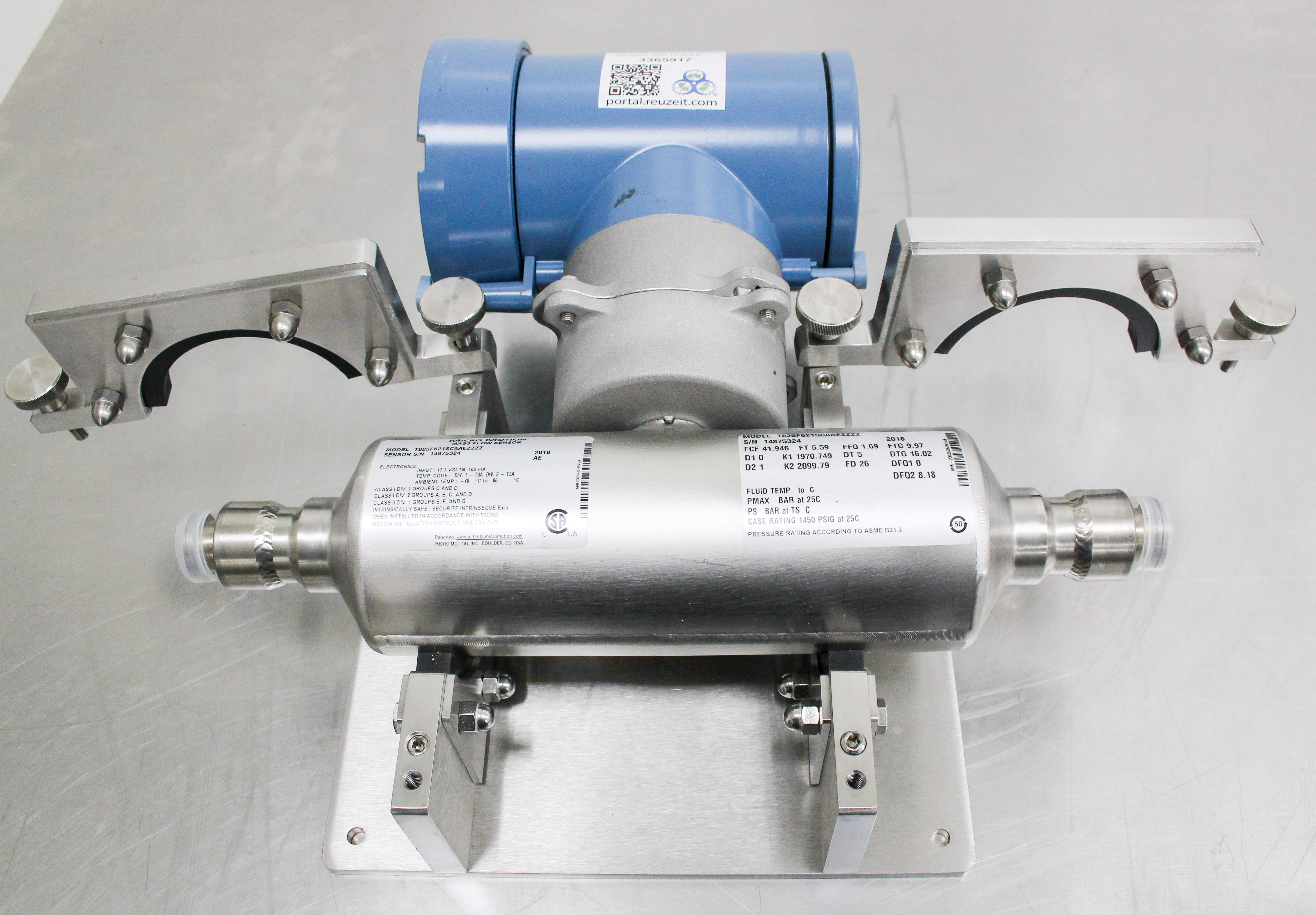 Micro Motion 2700 Transmitter Mass Flow Sensor Used Condition G No Cables