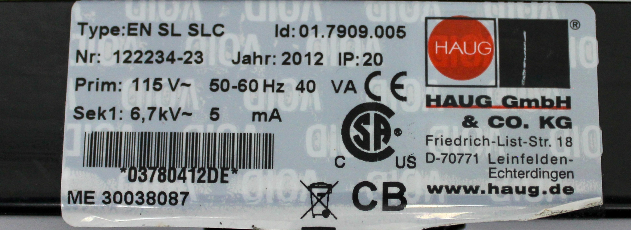 Mettler Toledo EN SL SLC Power Supply Antistatic Kit for Laboratories