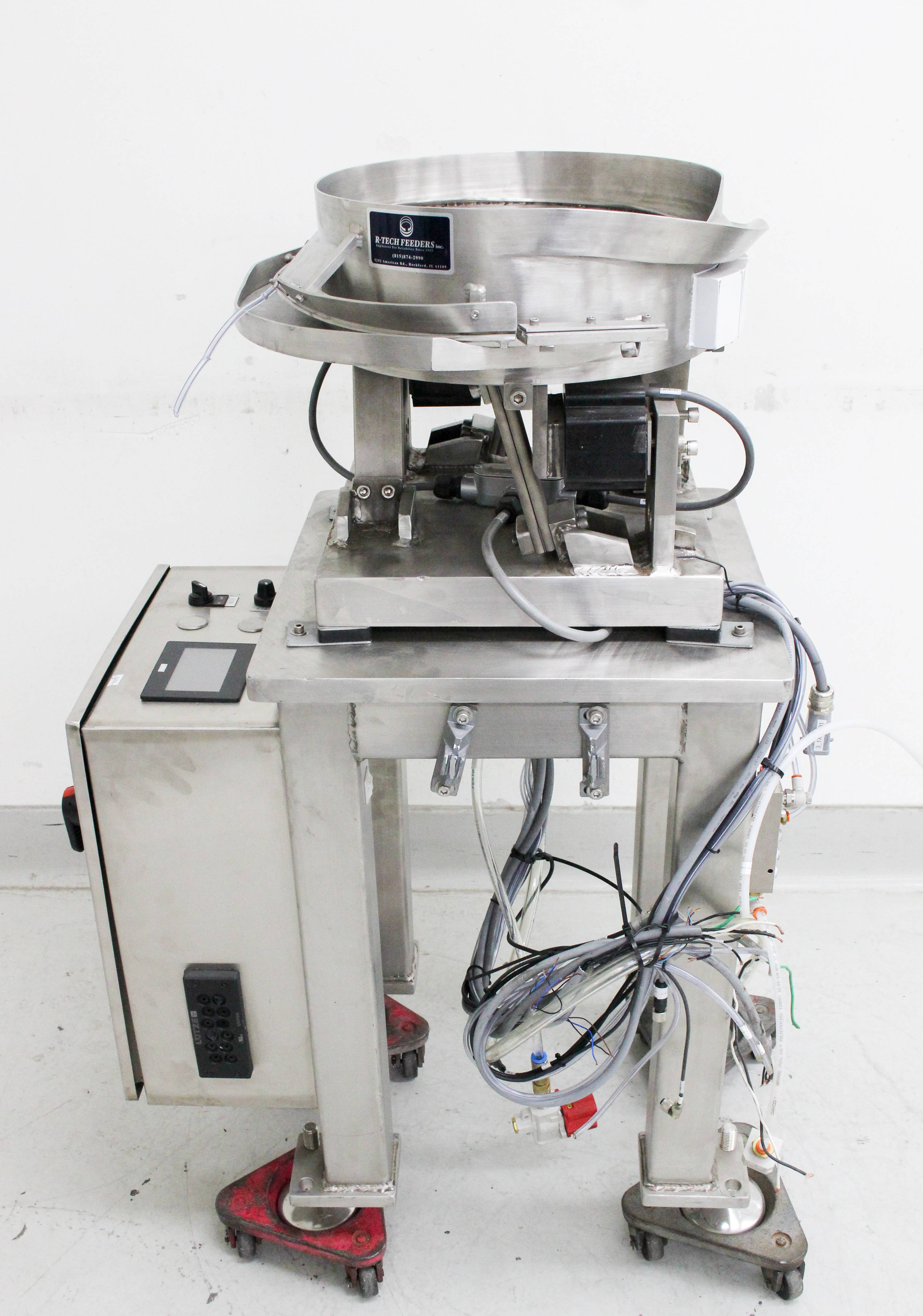 R-Tech 15-110AC-WS-BCS Vibratory Bowl Feeder for Precise Sorting 1000+SPM