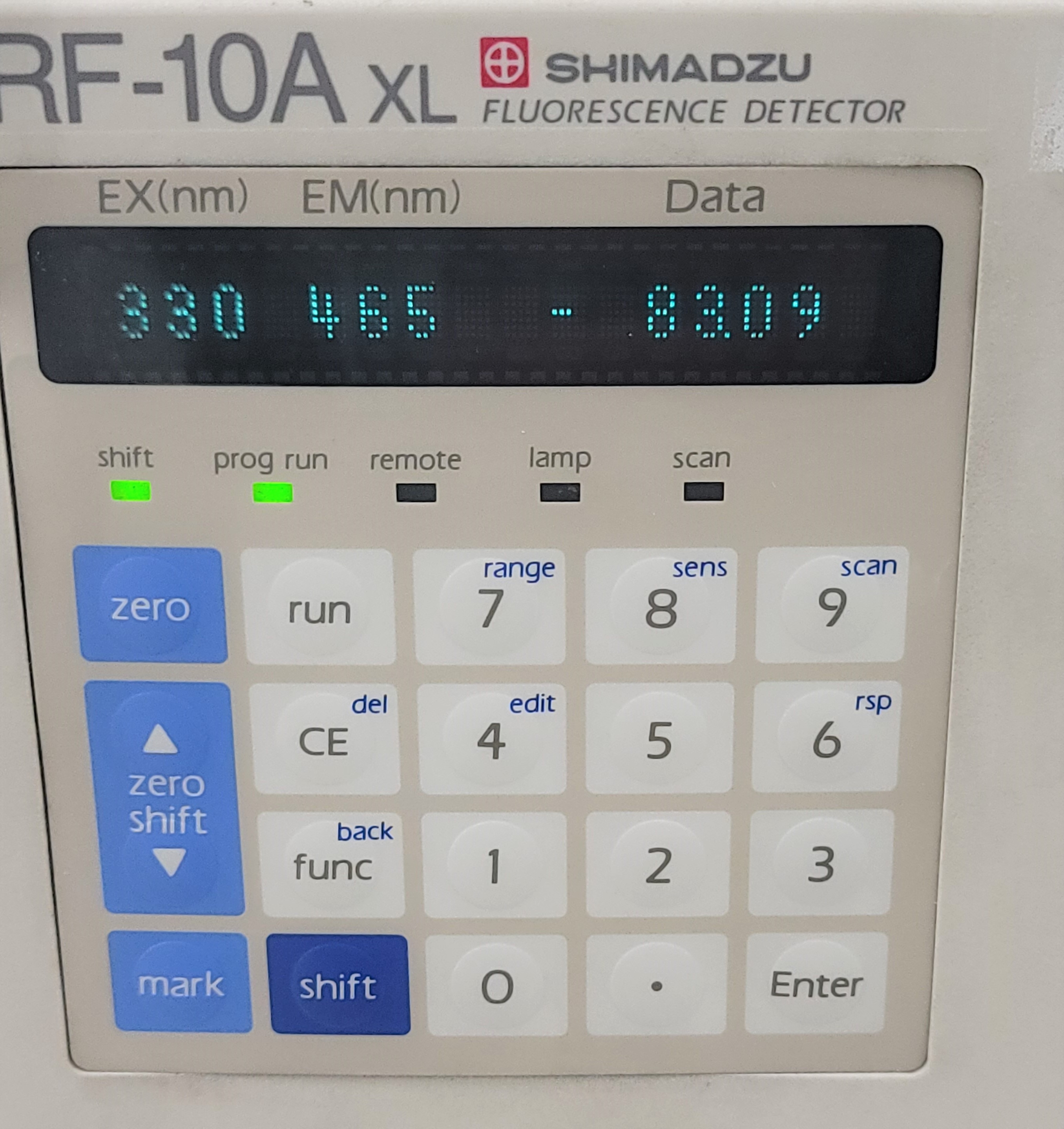 Shimadzu RF-10AXL Detector Fluorescence HPLC System 200-650nm 120V 50/60Hz