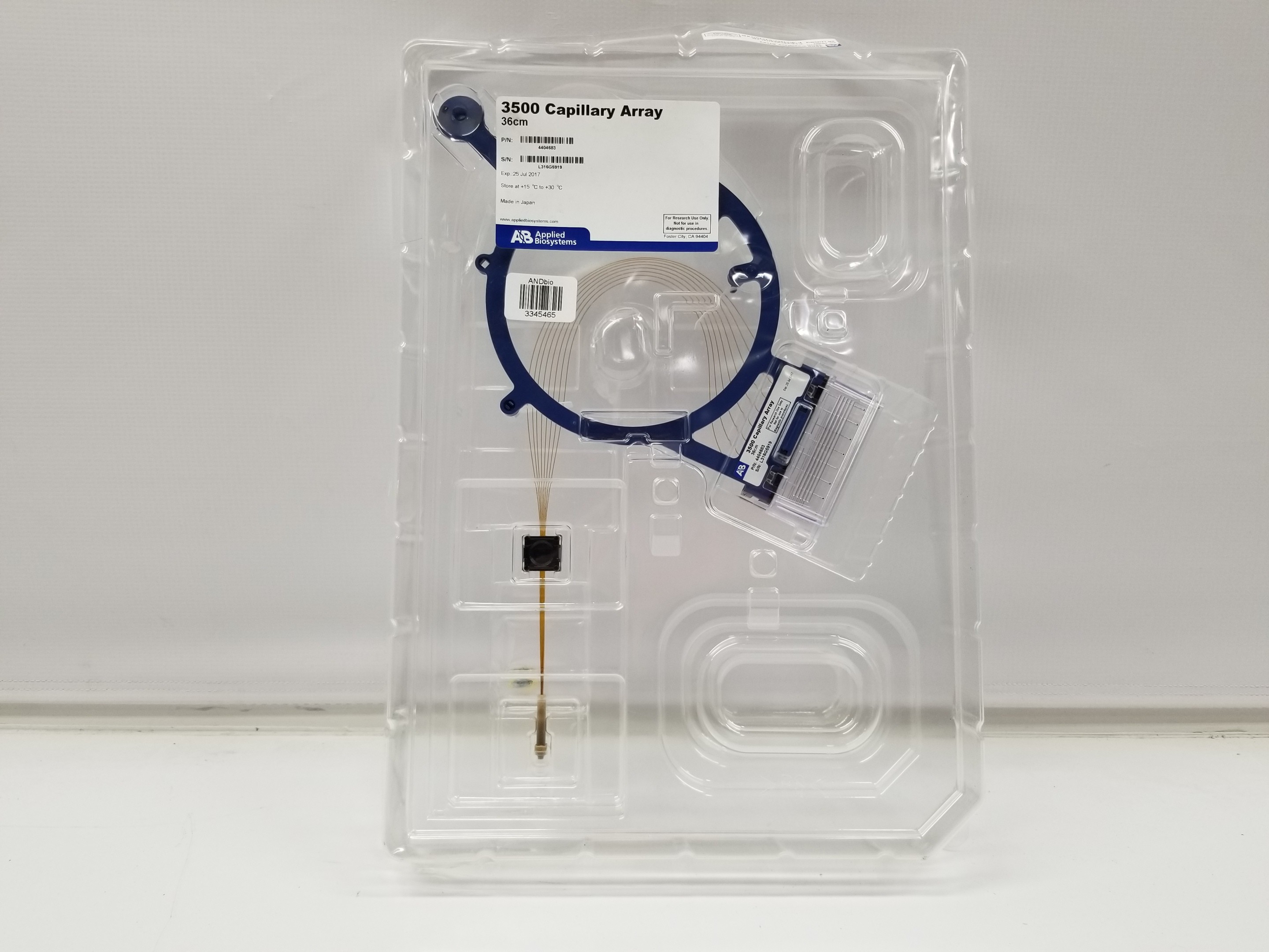 ABI 3500 8-Capillary Array HID Genetic Analyzer Electrophoresis Accessory