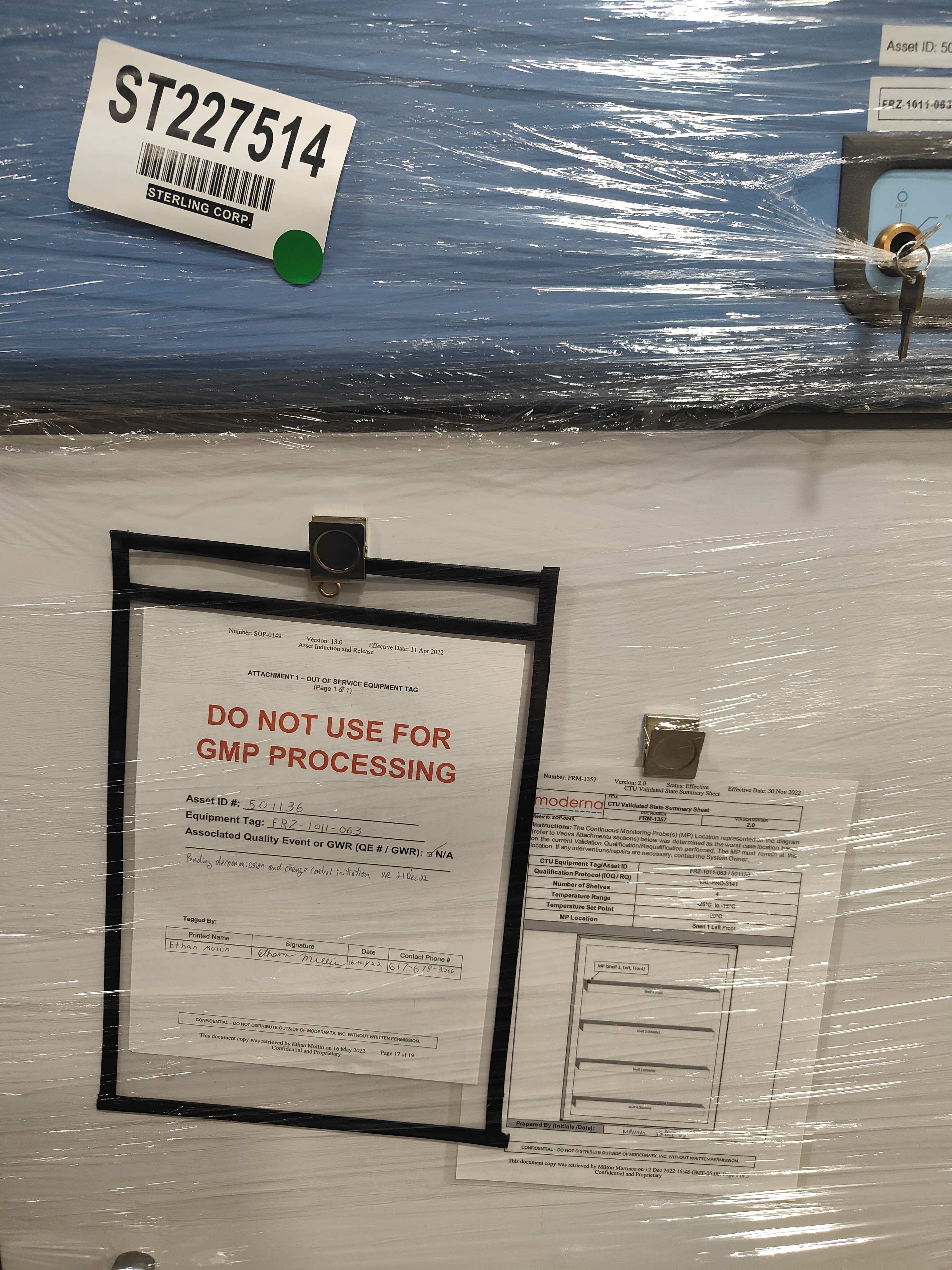 Thermo UGL2320A Freezer Cold Storage Manual Defrost -20C 23 cu ft Capacity