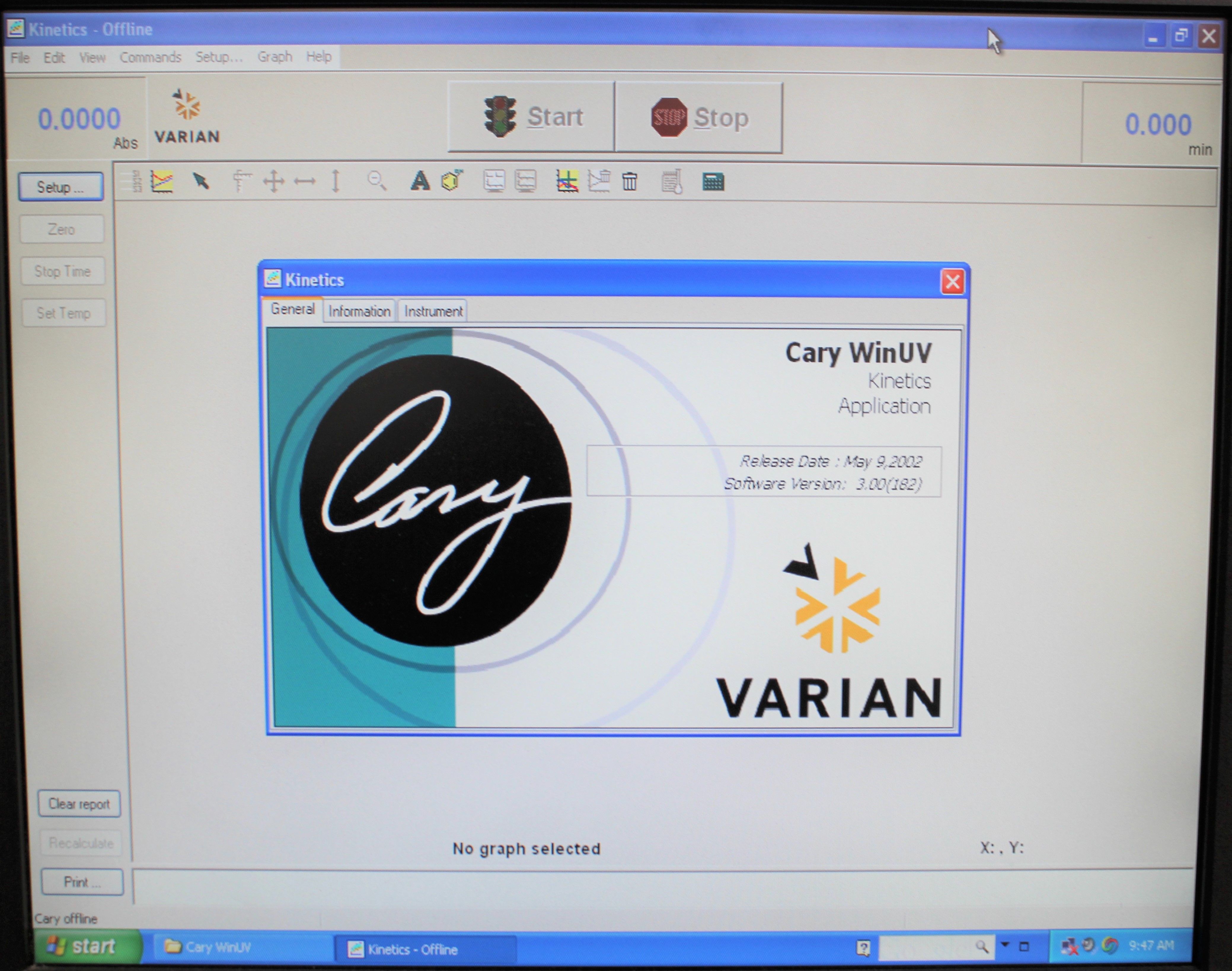 Varian Cary 100 Bio Spectrometer UV-Vis 190-900nm Turnkey Used