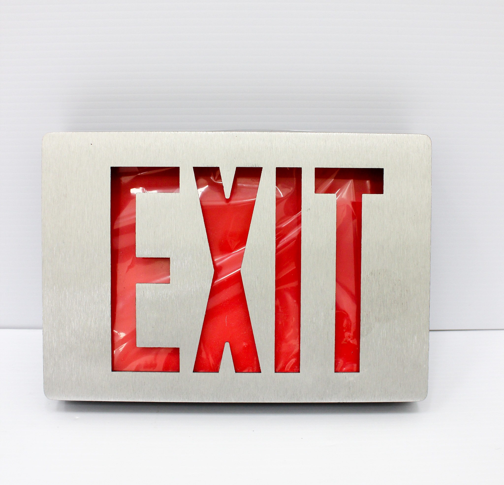 LED Exit Sign Red Letters Model Exit Signs LED Dual 120/277V Turn-Key