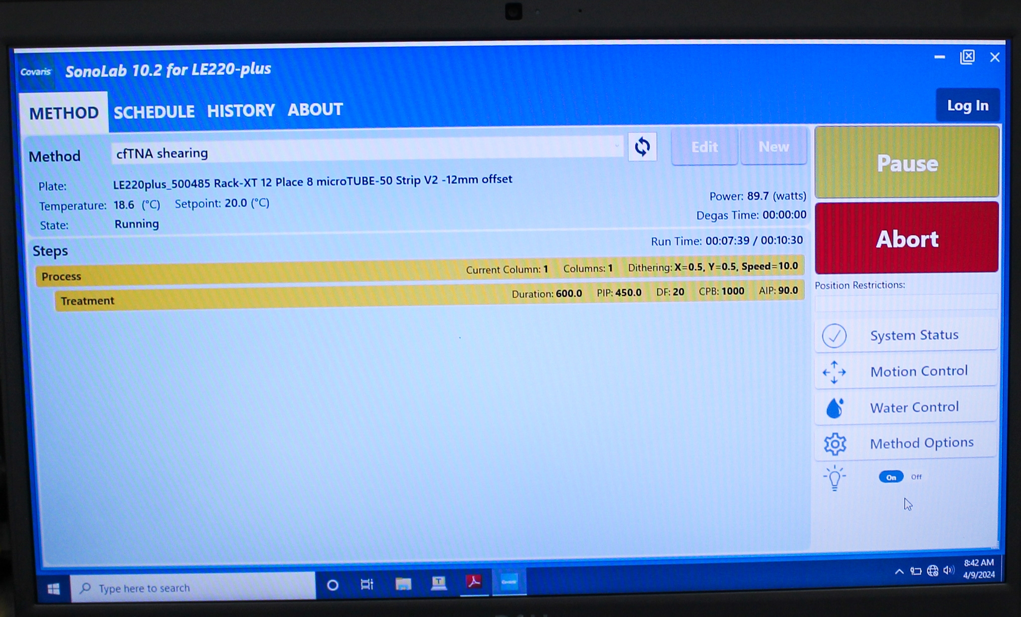 Covaris LE220-Plus Sonicator Automated Sample Prep 96-Tube Capacity w/Computer