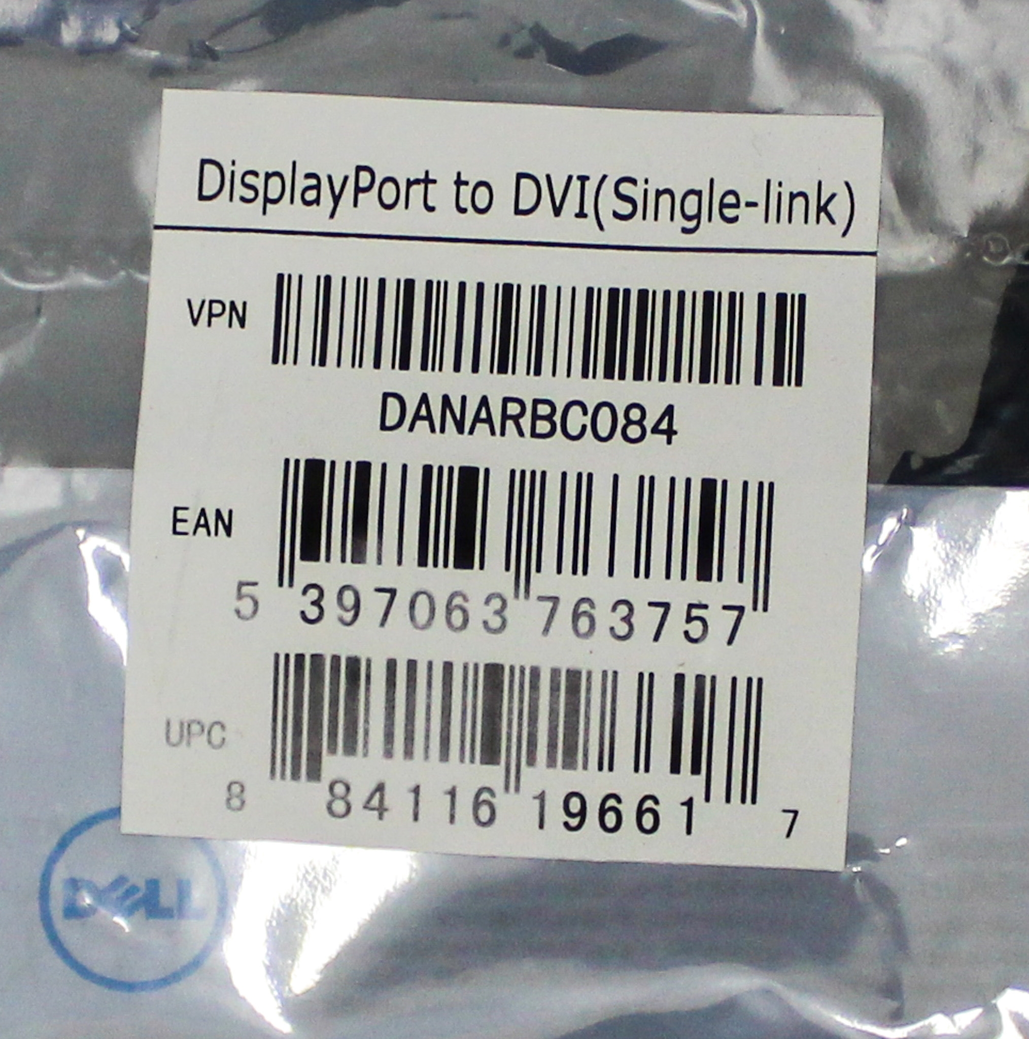 Dell DP/N064XF6 Video Converter DisplayPort to DVI 1920x1200 Resolution