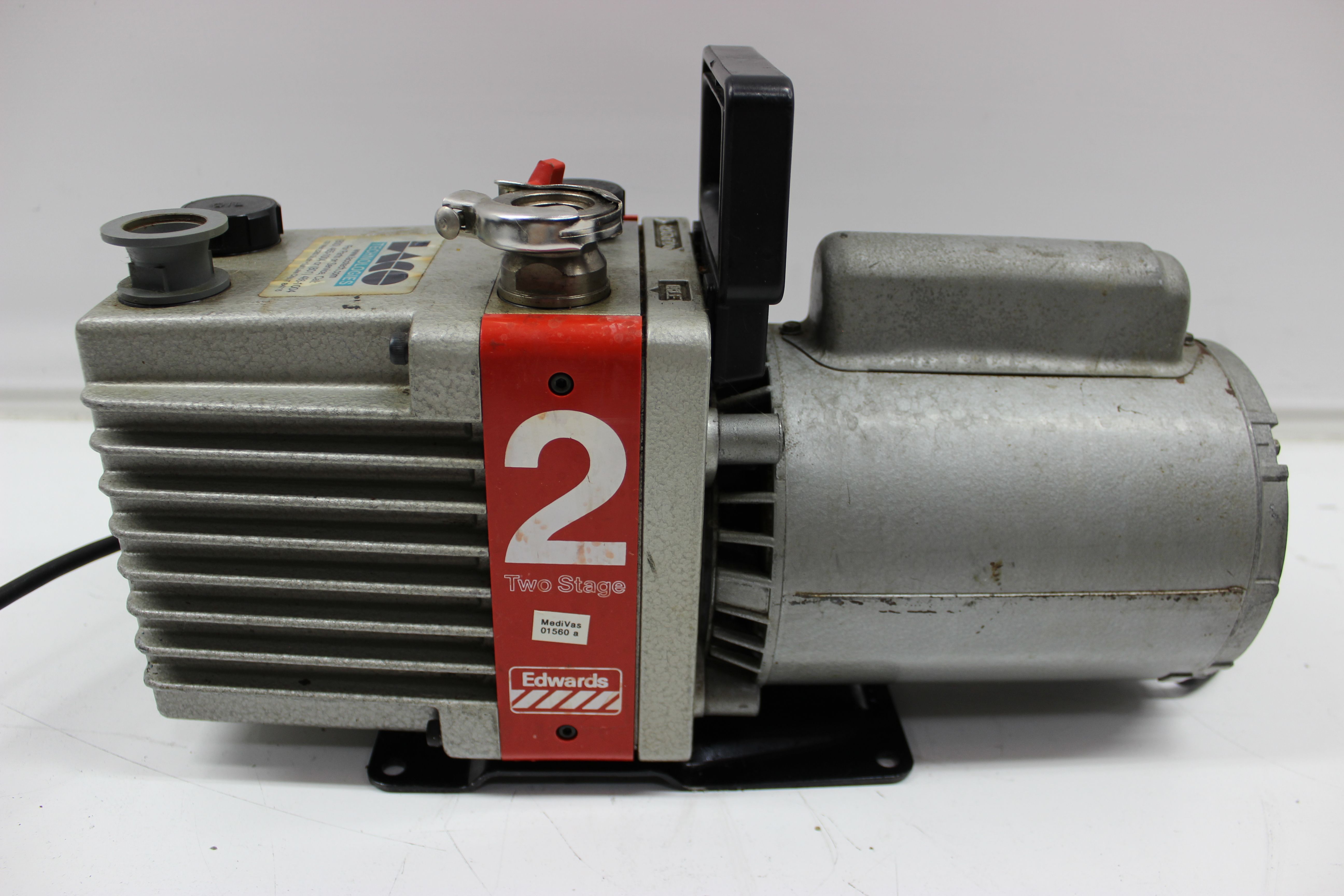 Edwards E2M2 Dual Stage Mechanical Vacuum Pump Needs Repair 30M Torr