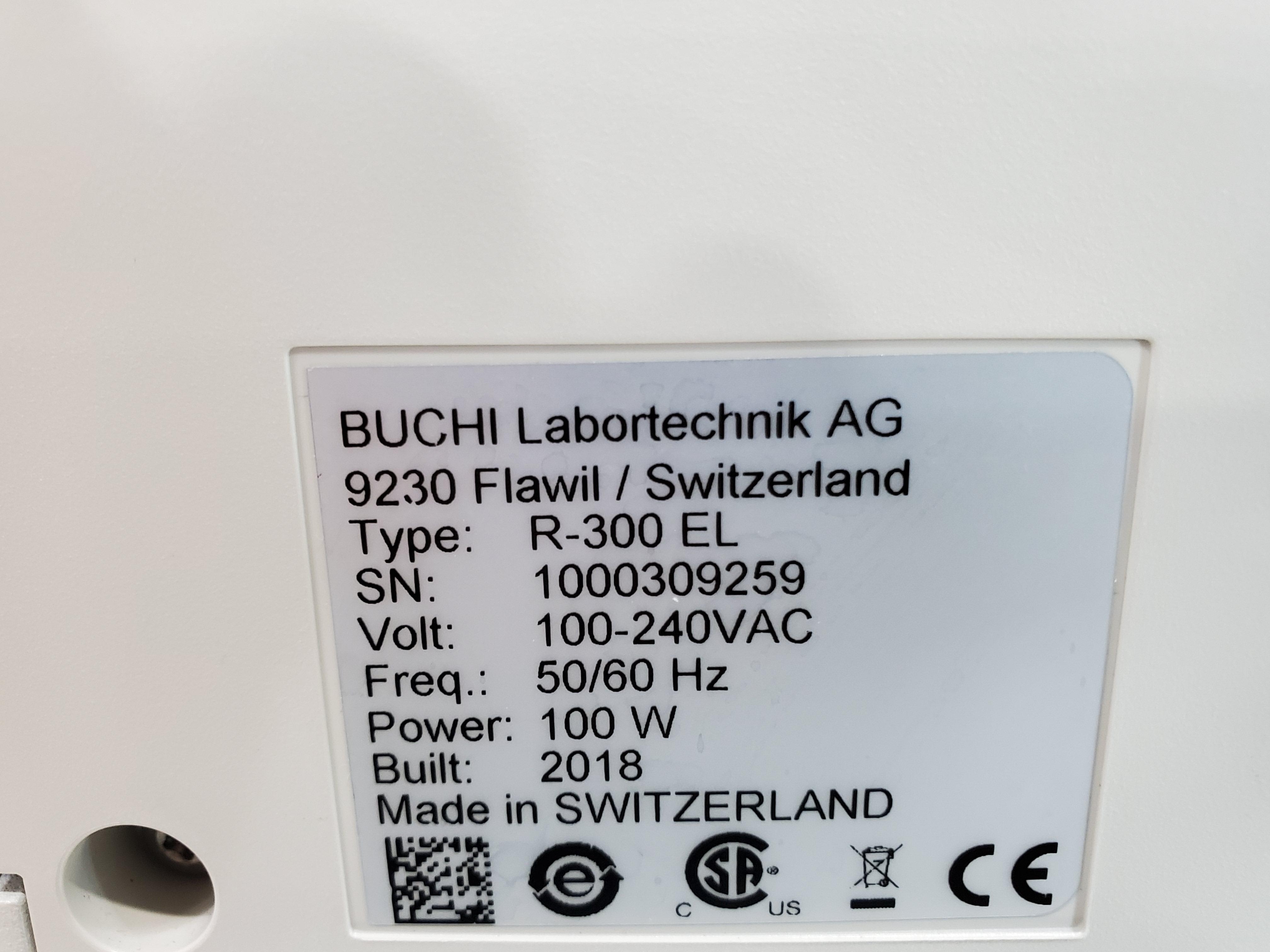 BUCHI Rotovapor R-300 Evaporator 20-220C 50-5000mL Manual/Auto Lift Used