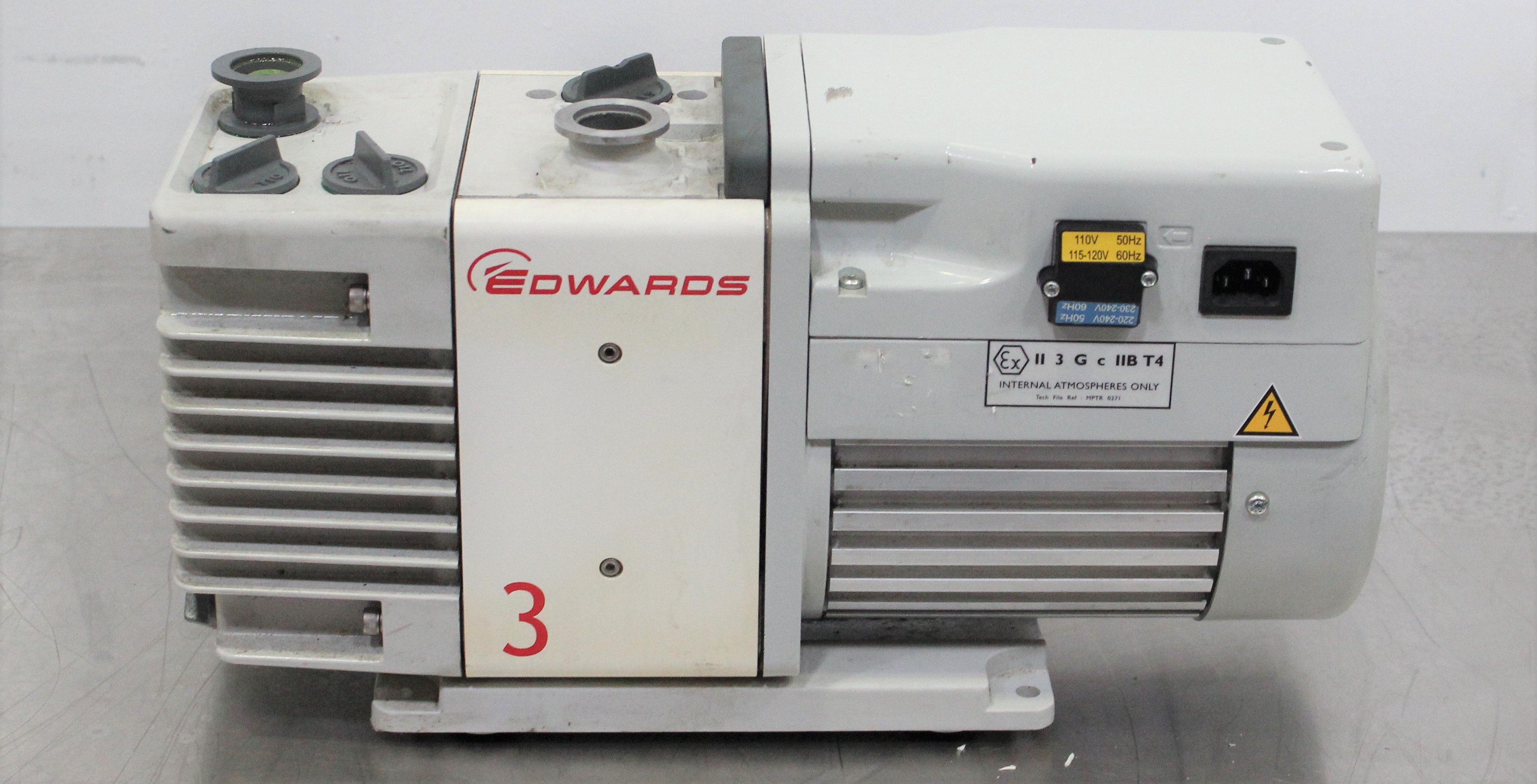 Edwards RV3 A65201903 Mechanical Vacuum Pump Dual Stage Quiet 48dBA