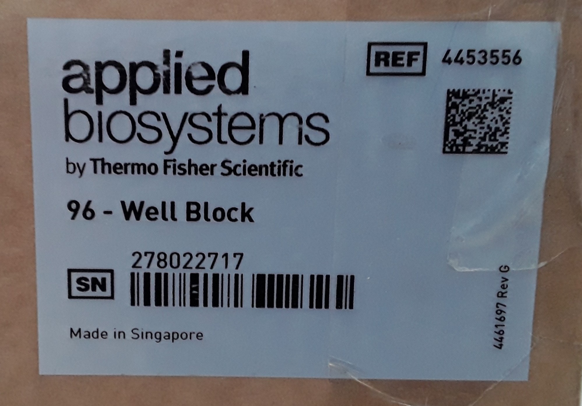 ABI 4453556 Real Time PCR Accessory Near New 96-Well Block United States