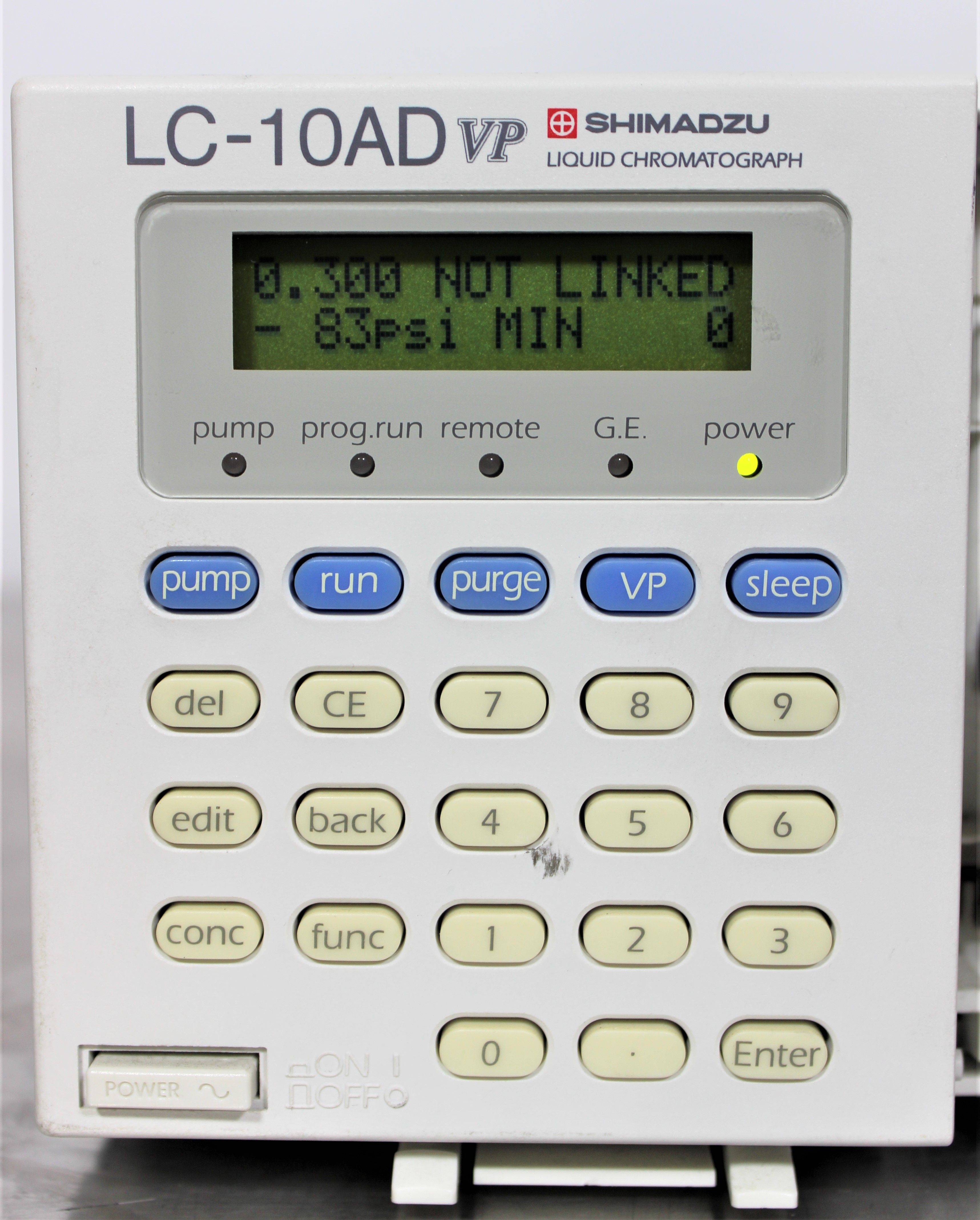 Shimadzu LC-10AD VP Pump with Stable Solvent Delivery 10L Flow