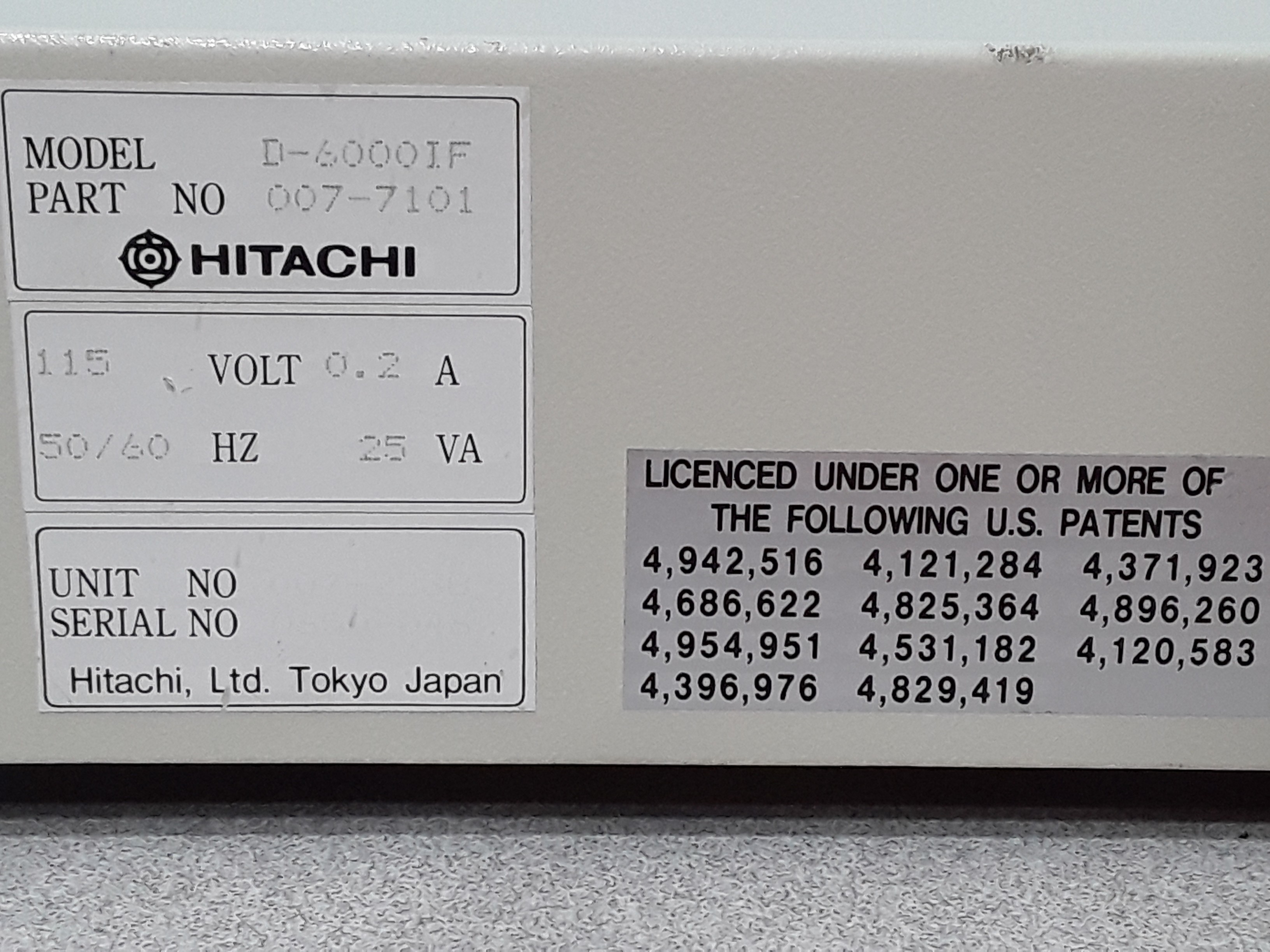 Hitachi D-6000 Interface for HPLC System 8x In/Out GP-IB PAN Connection