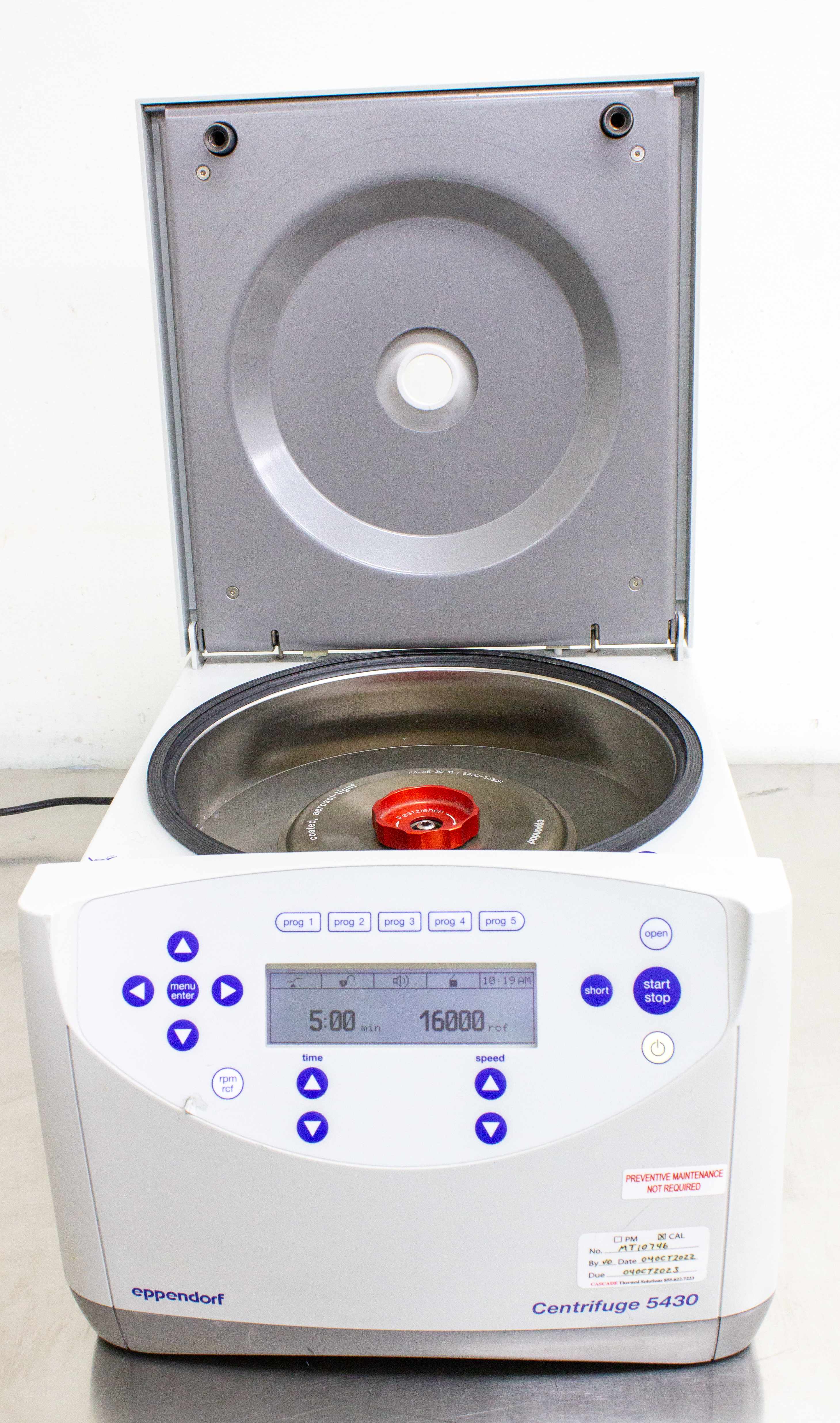 Eppendorf 5430 Benchtop Microcentrifuge 17500 RPM Cap 650mL Versatile