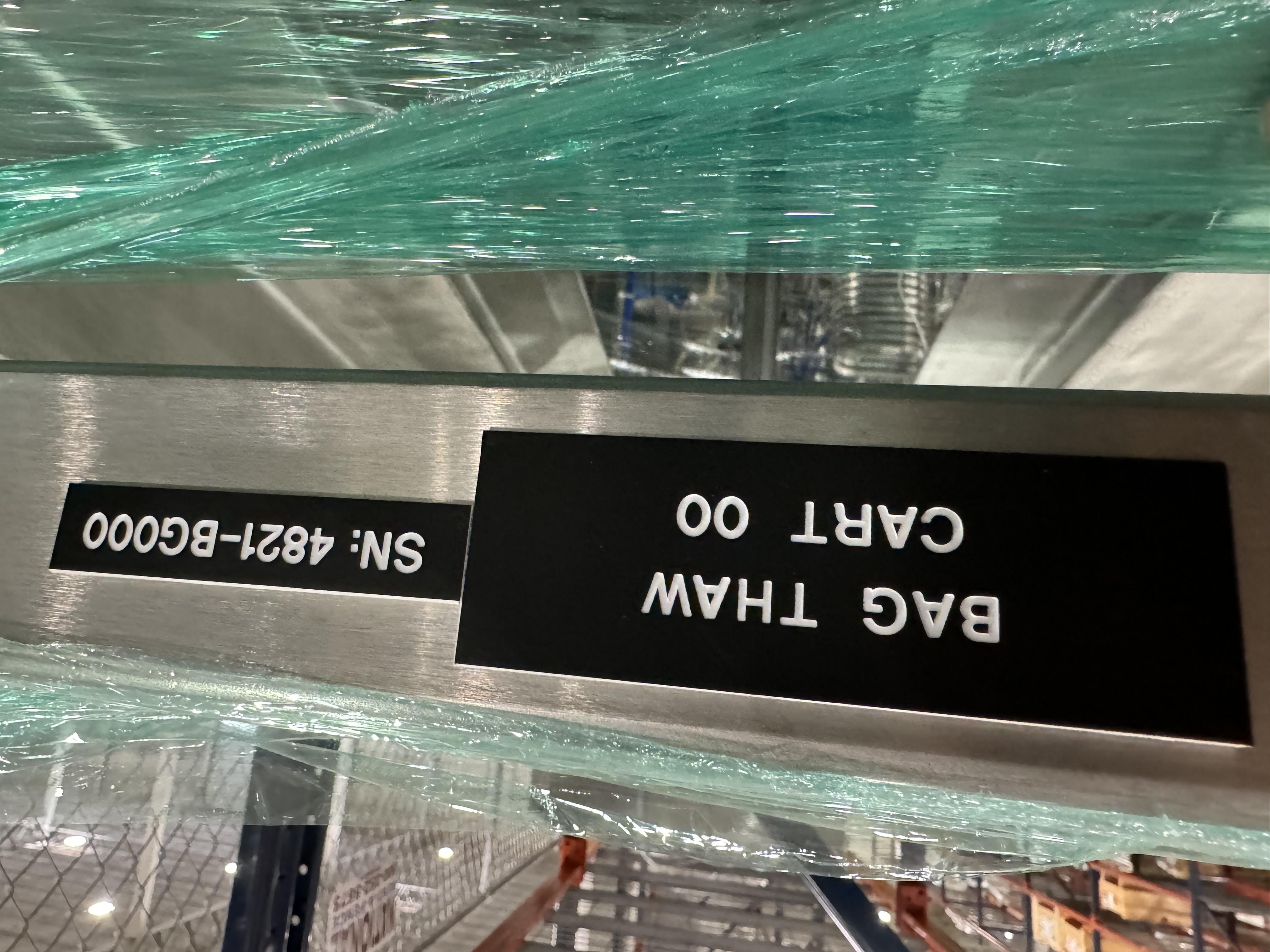 Bag Thaw Cart 07 Facility Cart Transport System 120V Operation Functional