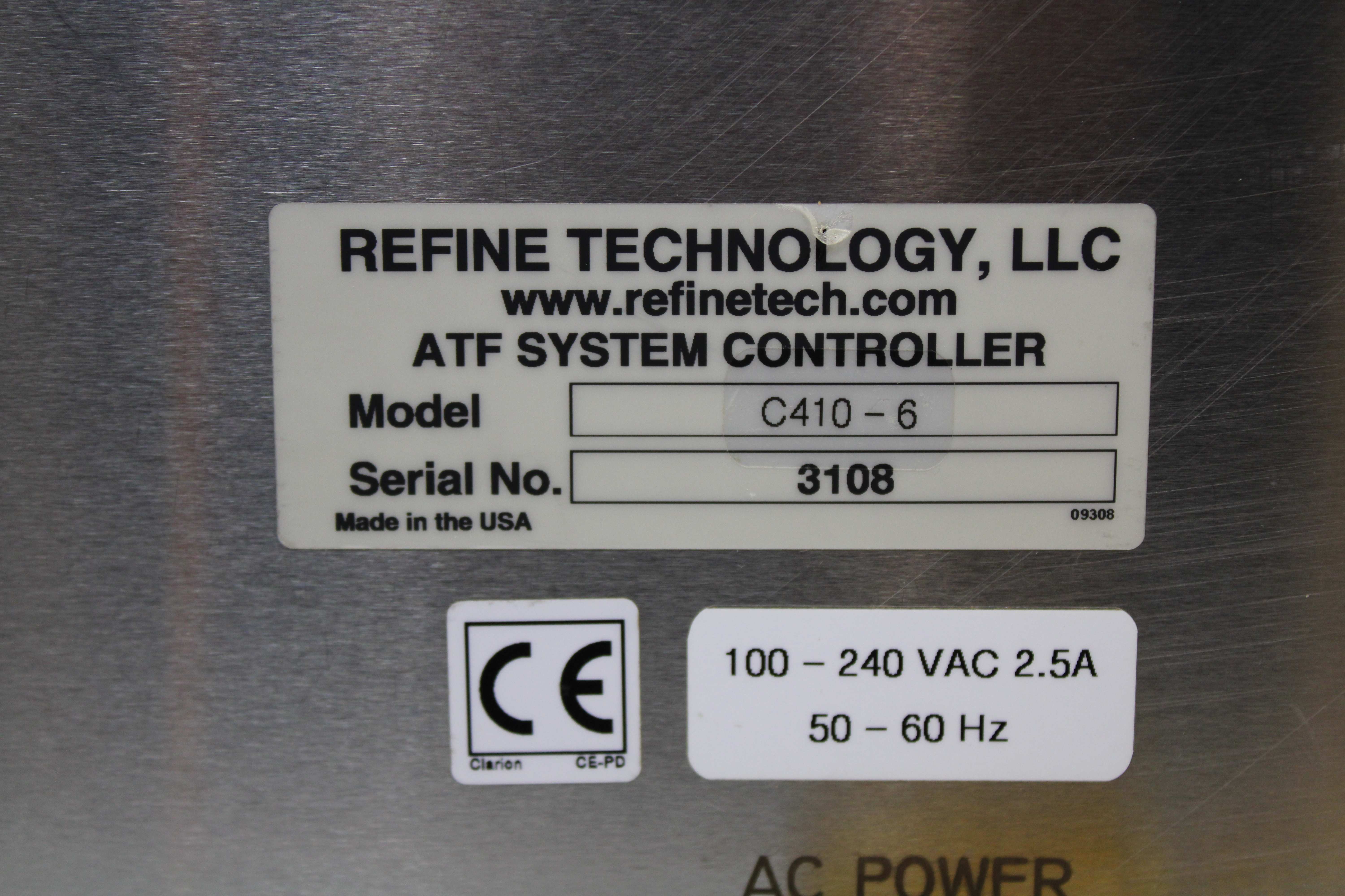 Refine Technology C-410 ATF System Controller for Fractionation and Filtration