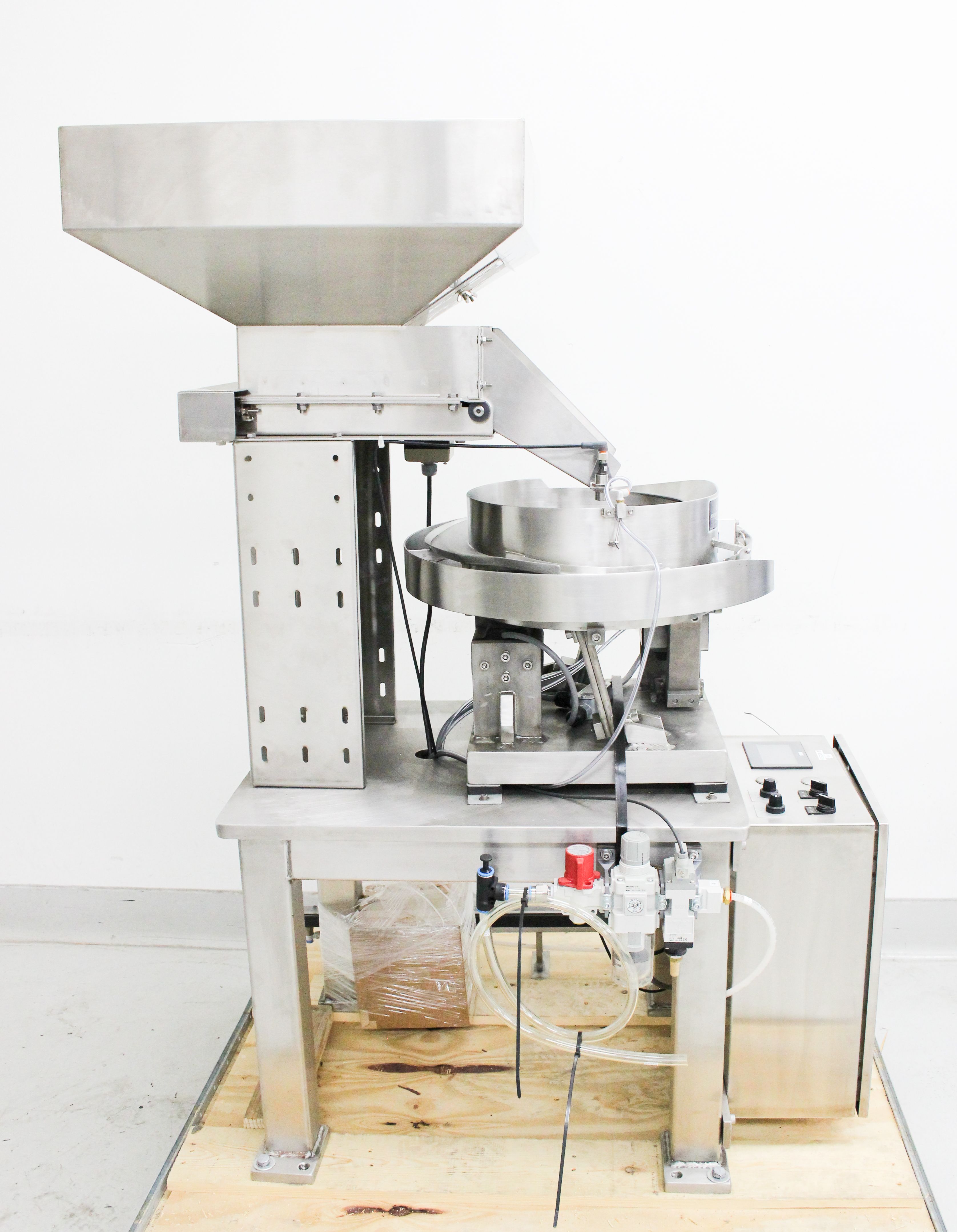 R-Tech 15-110AC Vibratory Bowl Feeder w/ Hopper for Industrial Automation