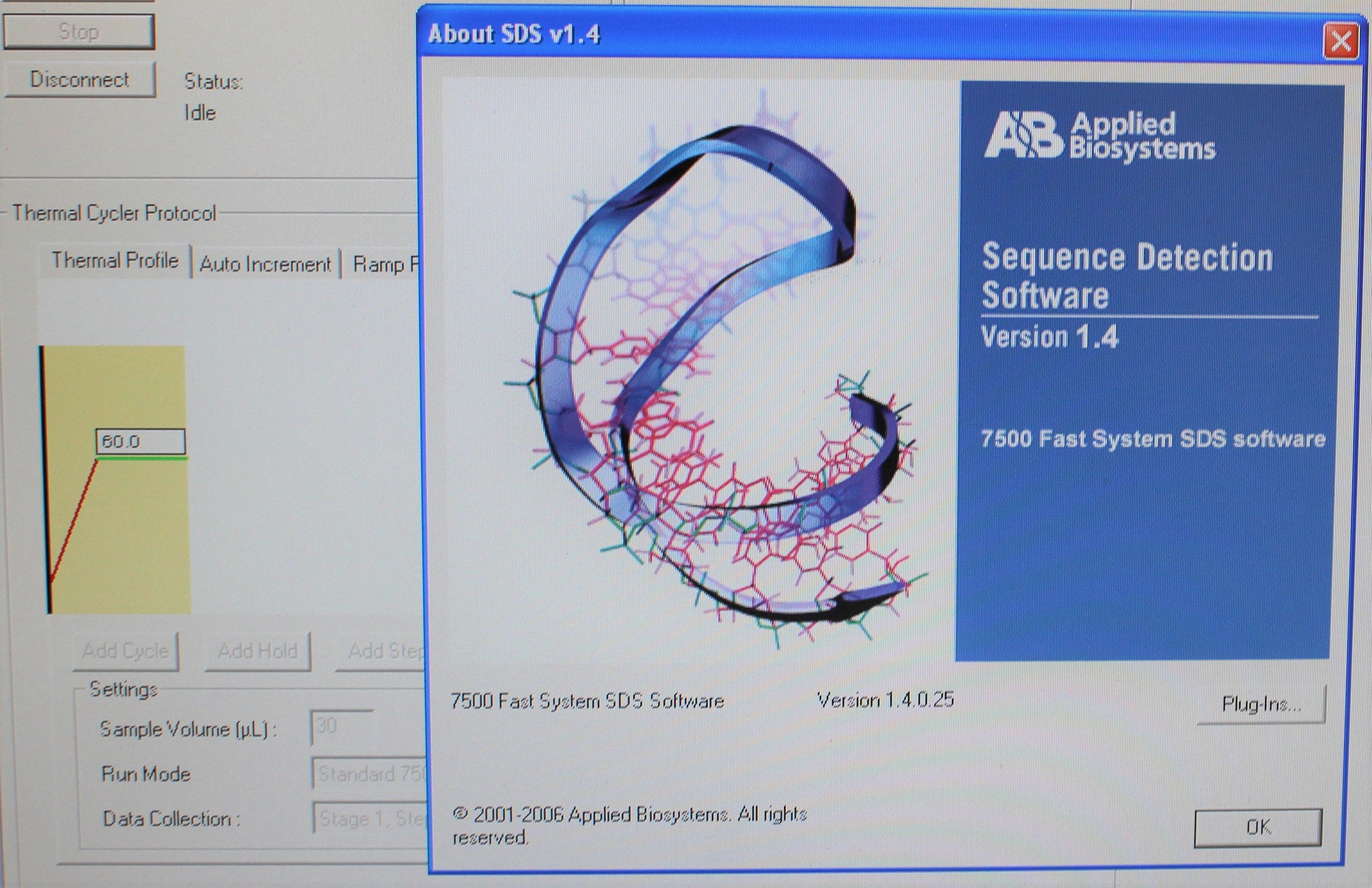 ABI 7500 Fast Dx Real-Time PCR Molecular Biology High Performance Unit