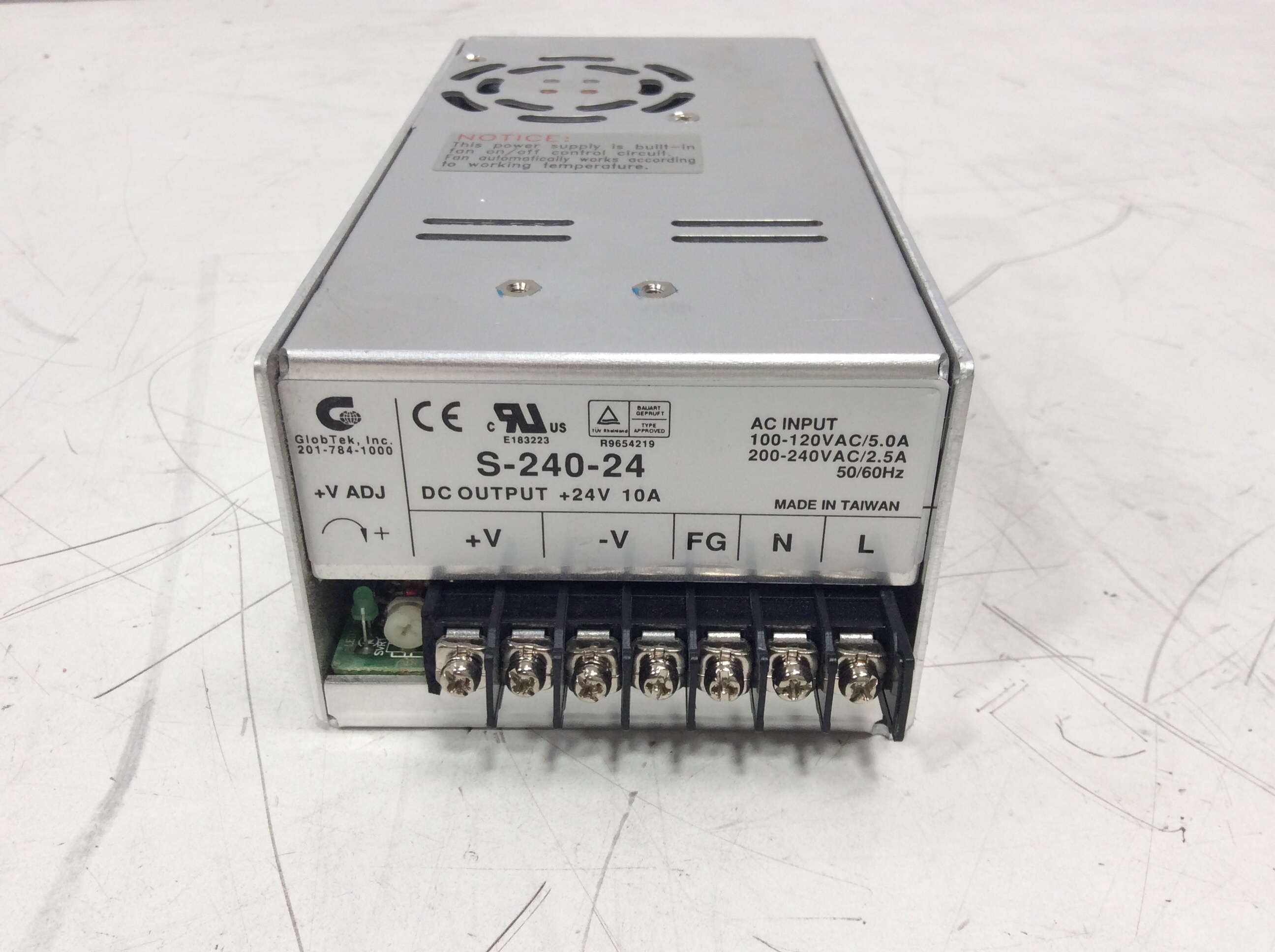 Globtek Inc S-240-24 External PSU for Industrial Applications, Used