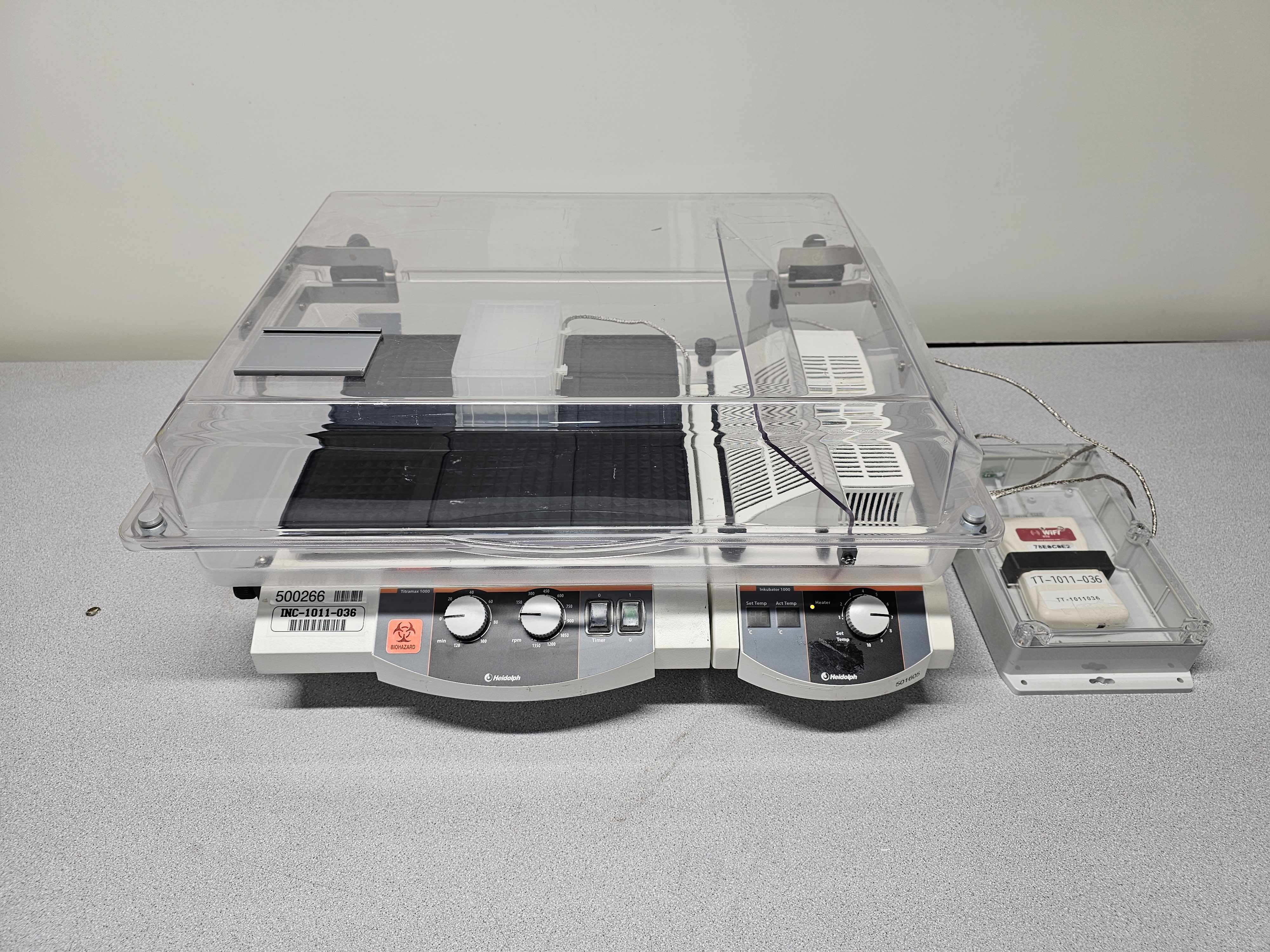 Heidolph Titramax 1000 Vibrating Incubator Shaker 1350 RPM 6 Plate Capacity