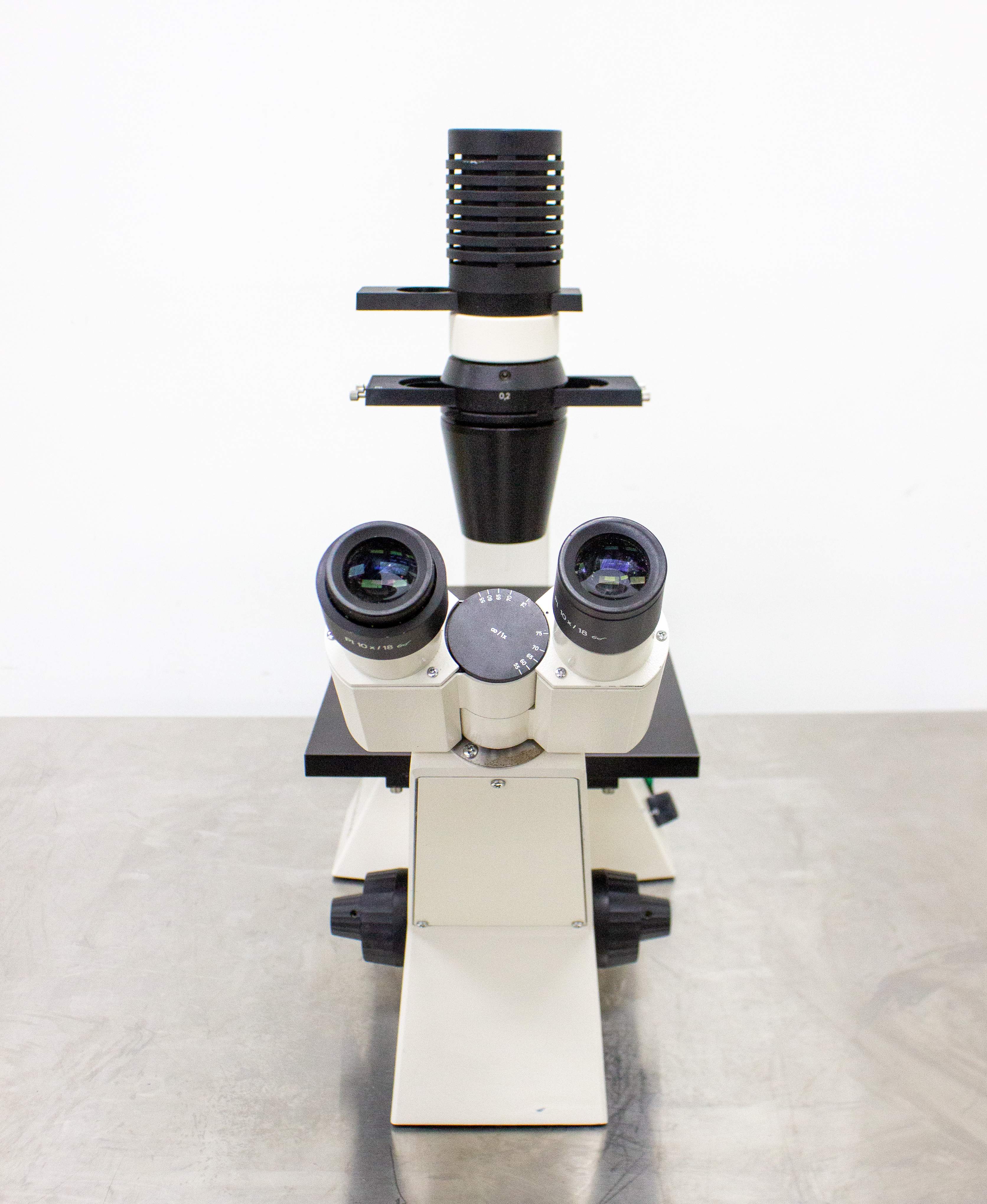 Carl Zeiss Invertoskop Microscope Inverted Phase Contrast PL 10/18mm FOV