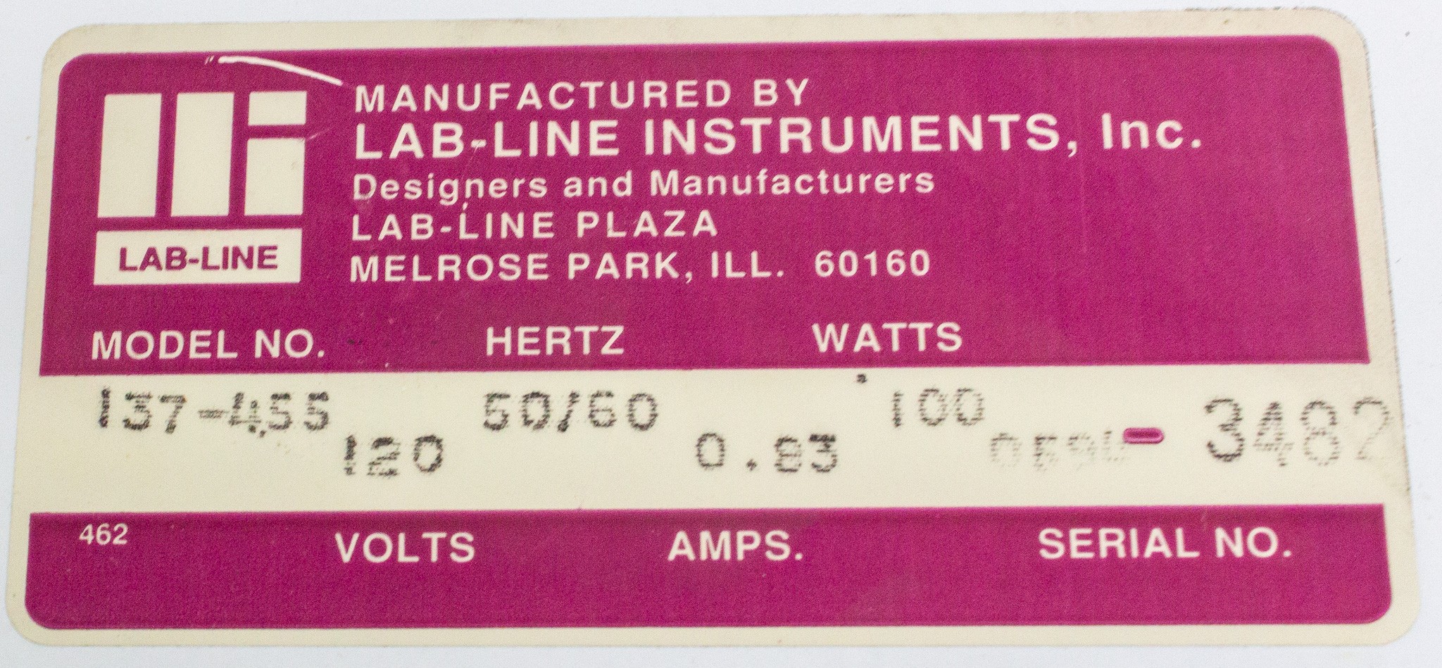 Lab-Line 137-455 Dry Bath/Heat Block Variable Heat USA Tested Reliable VG