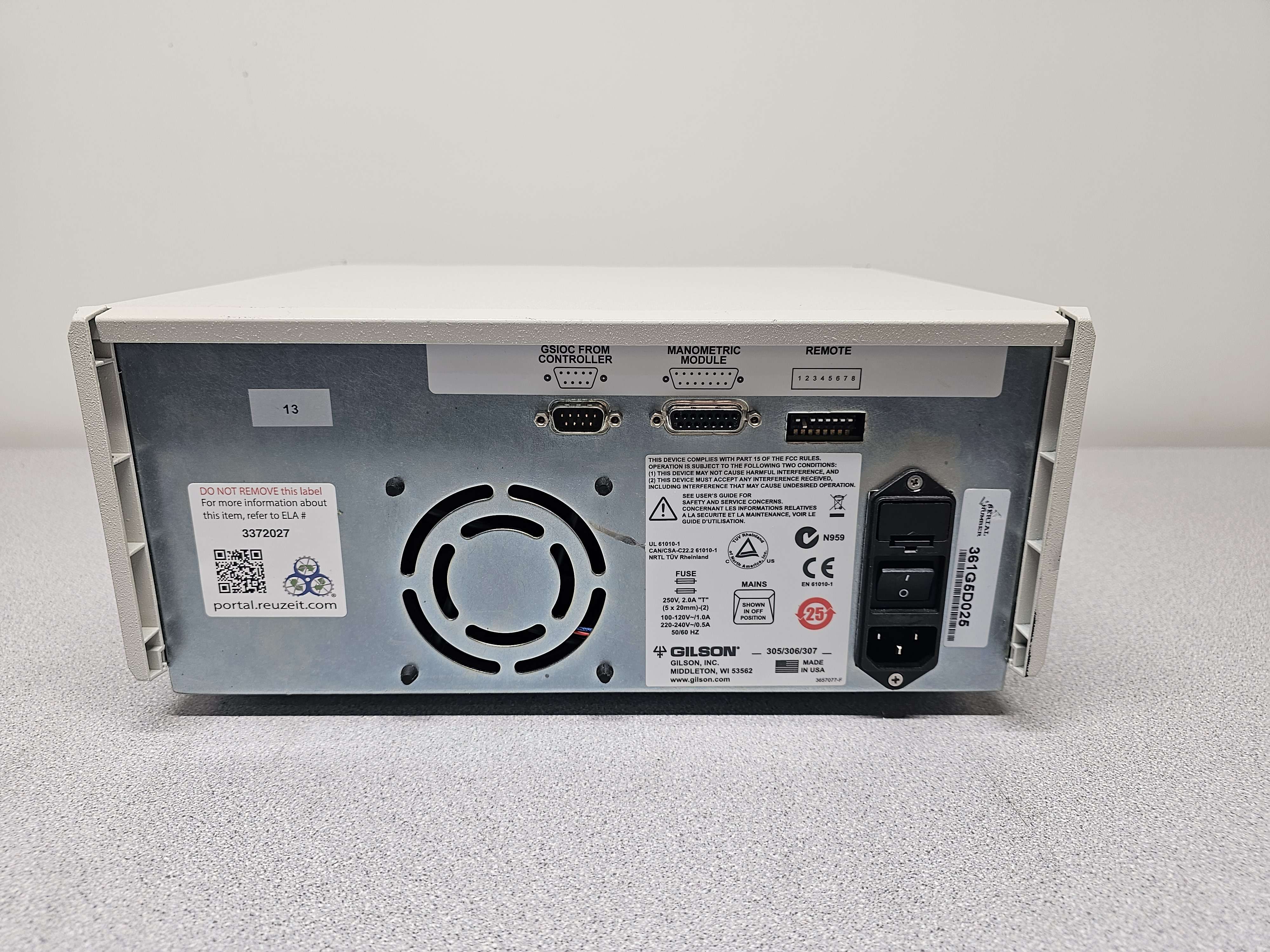 Gilson Model 306 Pump Analytical HPLC Dependa Slave Pump Multi-Pump