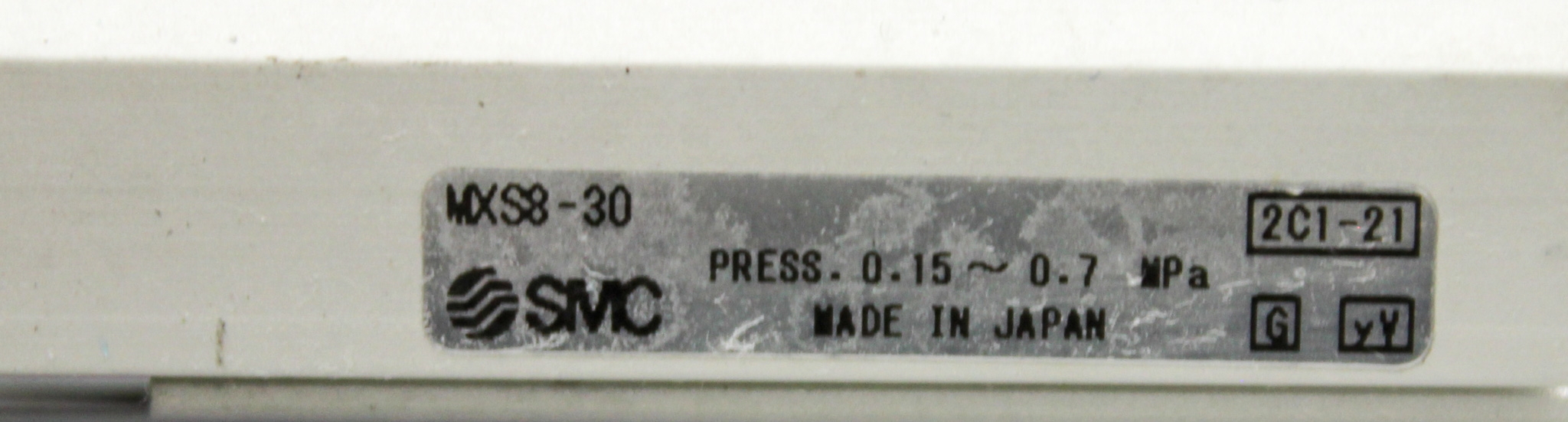 SMC MXS8-30P Slide Table Custom StopperBase Air Slide Table 0.15-0.7 Mpa