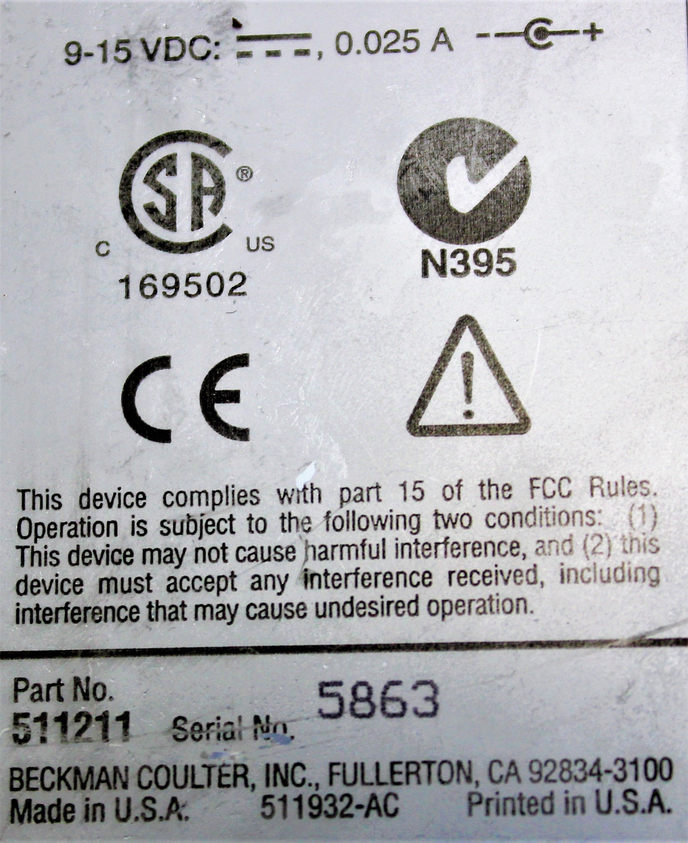 Beckman 350 pH Temp mV Meter Laboratory Analysis Used No Computer