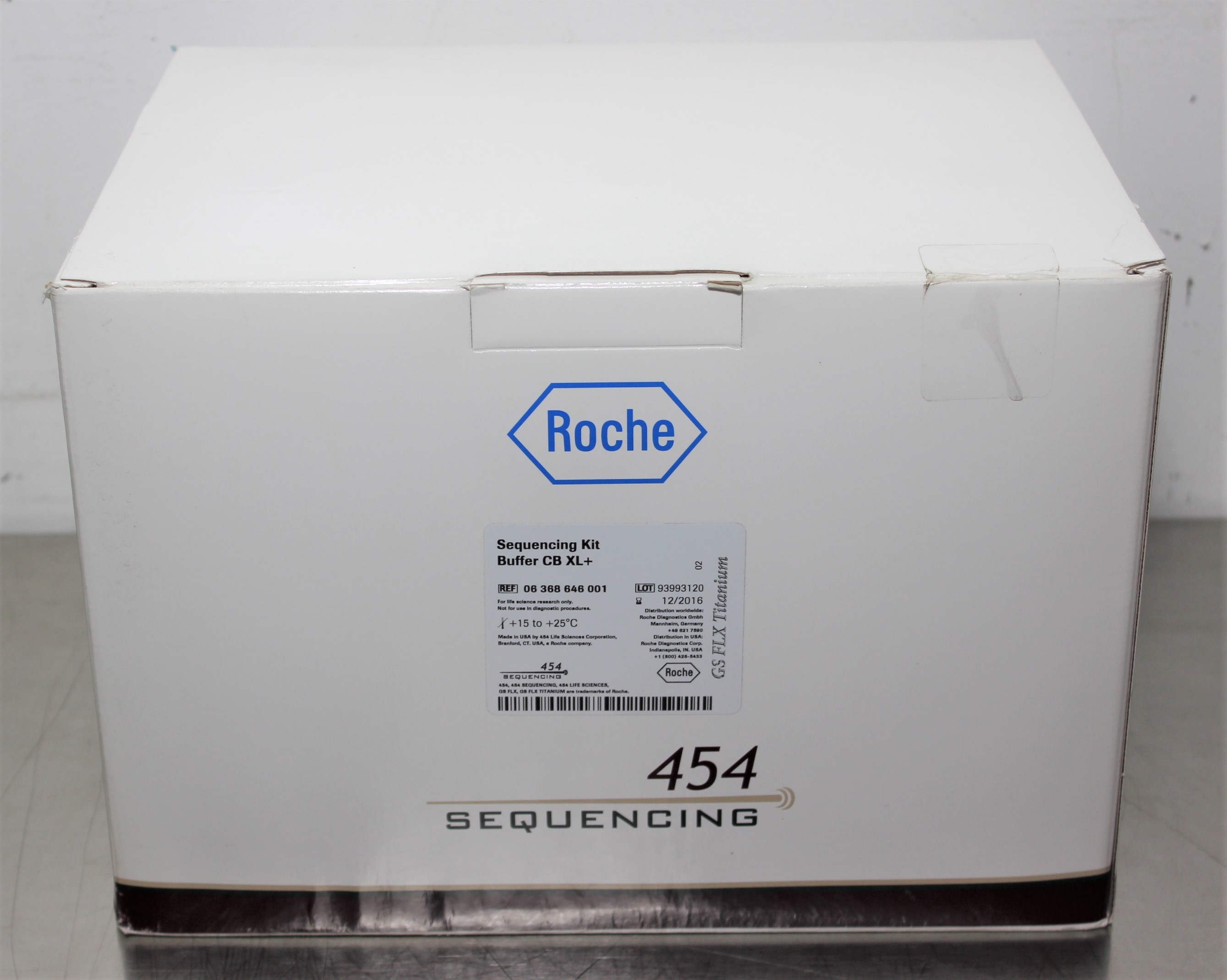Roche 454 Sequencing Kit Buffer CB XL+ Accessory Genome Sequencer 5x 2L Bottles