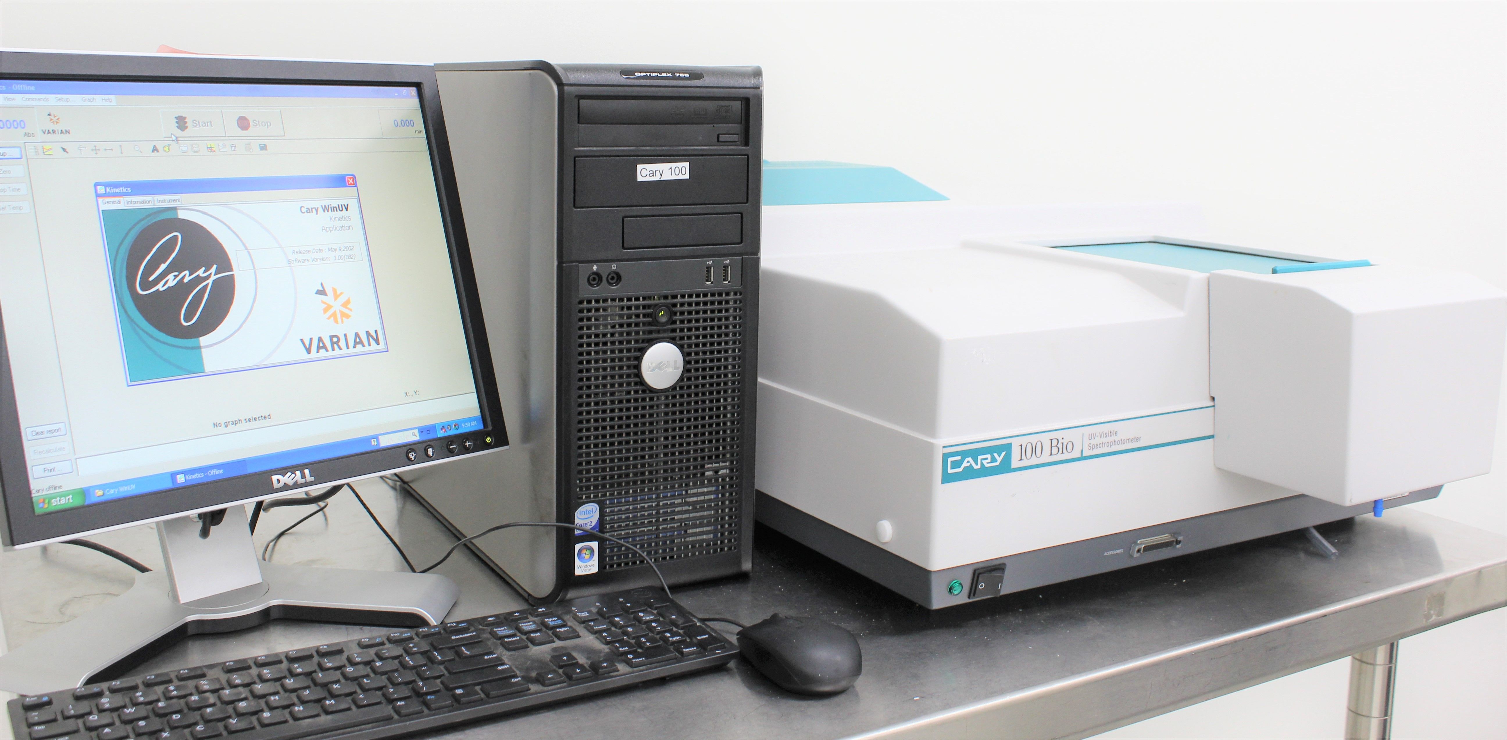 Varian Cary 100 Bio Spectrometer UV-Vis 190-900nm Turnkey Used