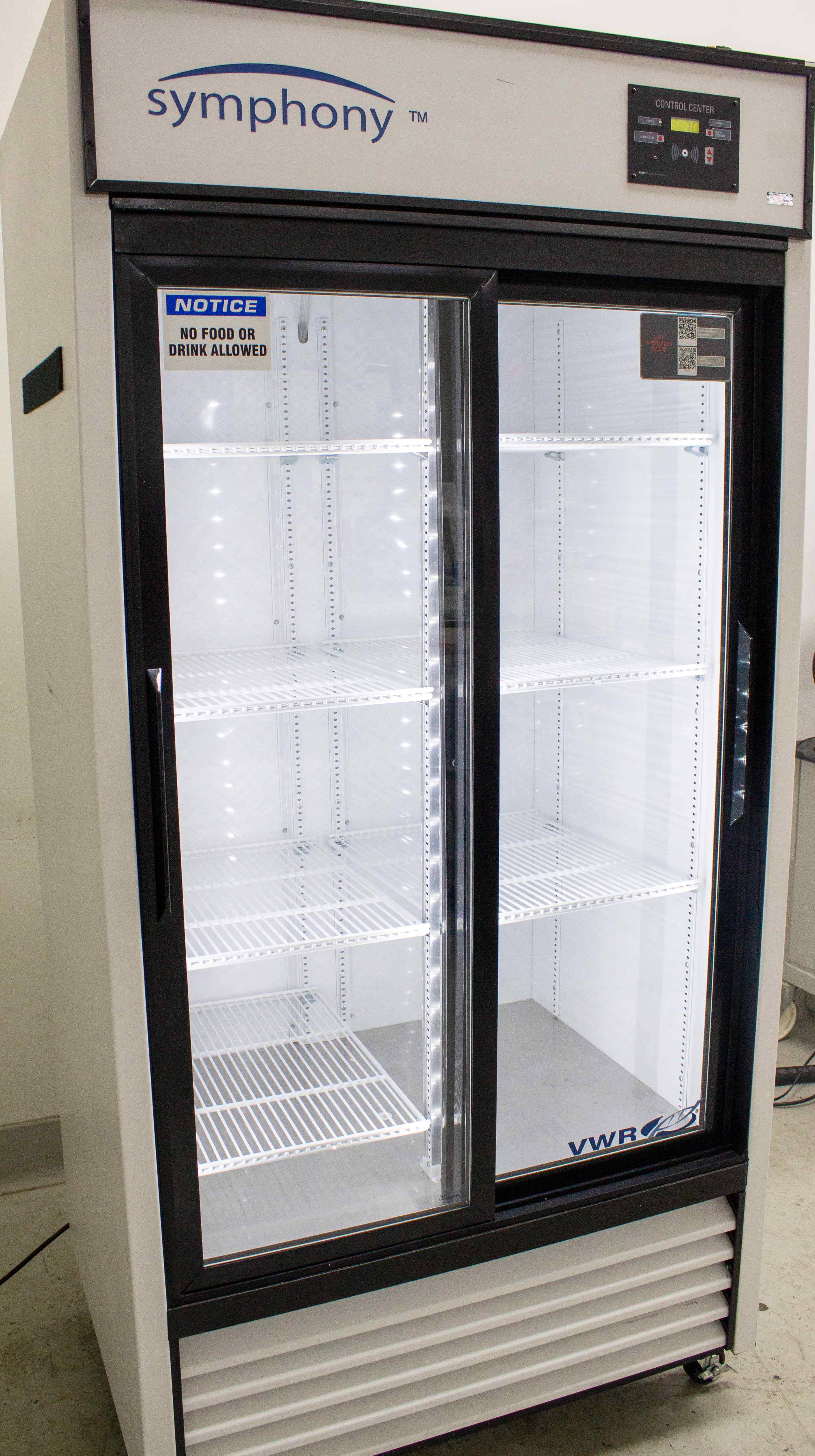 VWR Symphony SCLP-33 Upright Glass Door Laboratory Refrigerator
