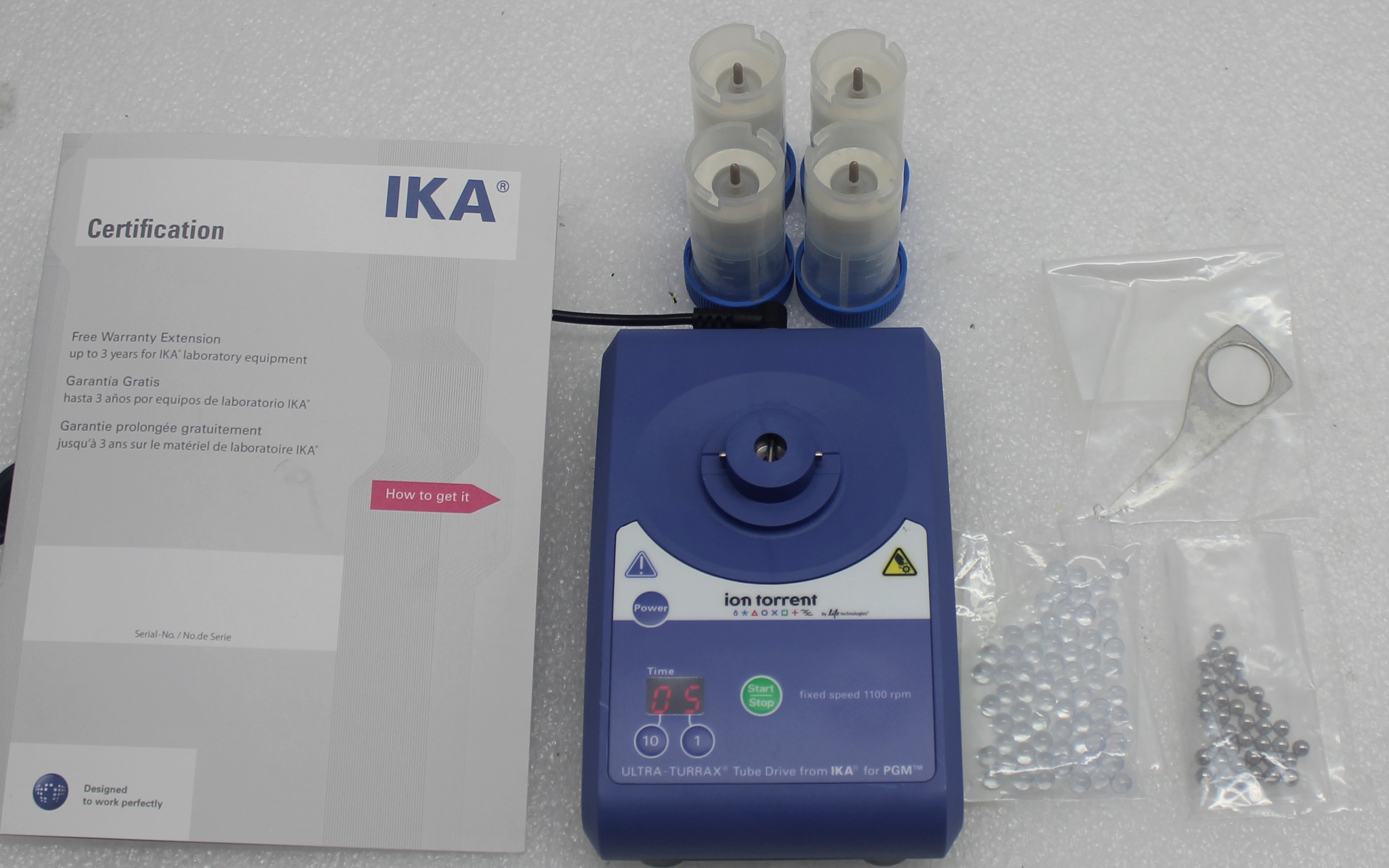 IKA UT TD Tube Drive Sample Prep Device for Emulsion PCR, Turn-Key, Used